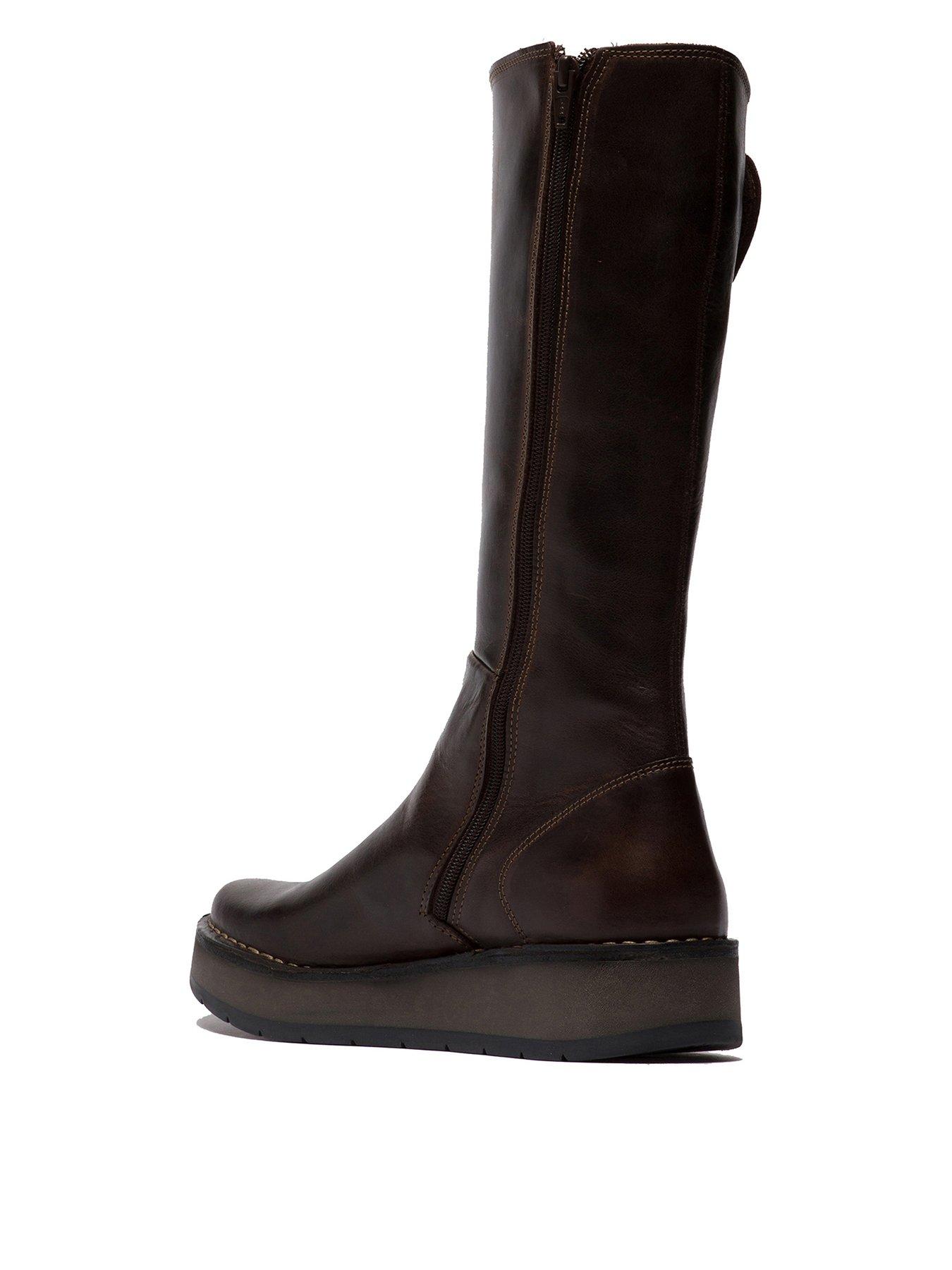 Fly knee cheap length boots