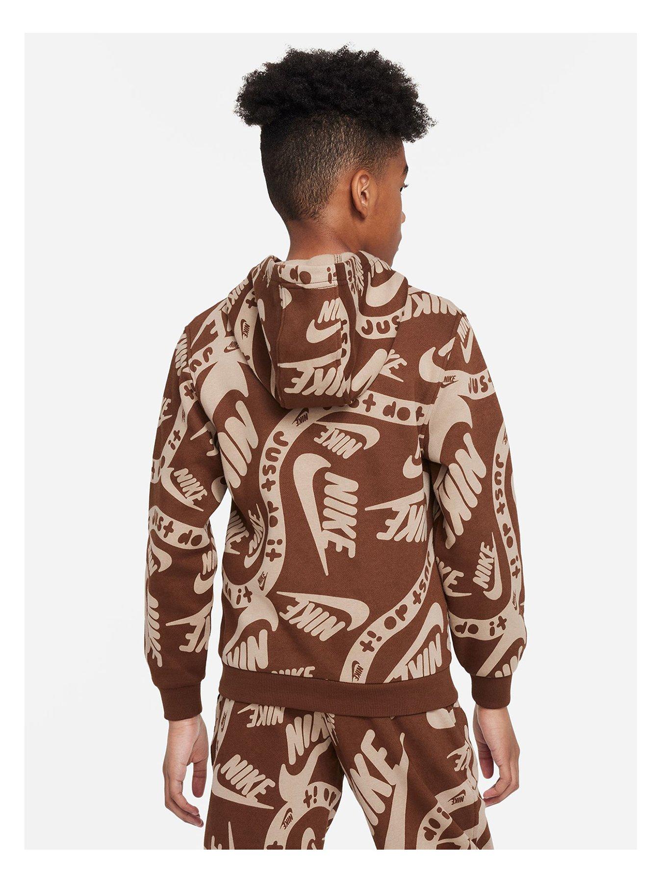 Nike camo sale hoodie junior