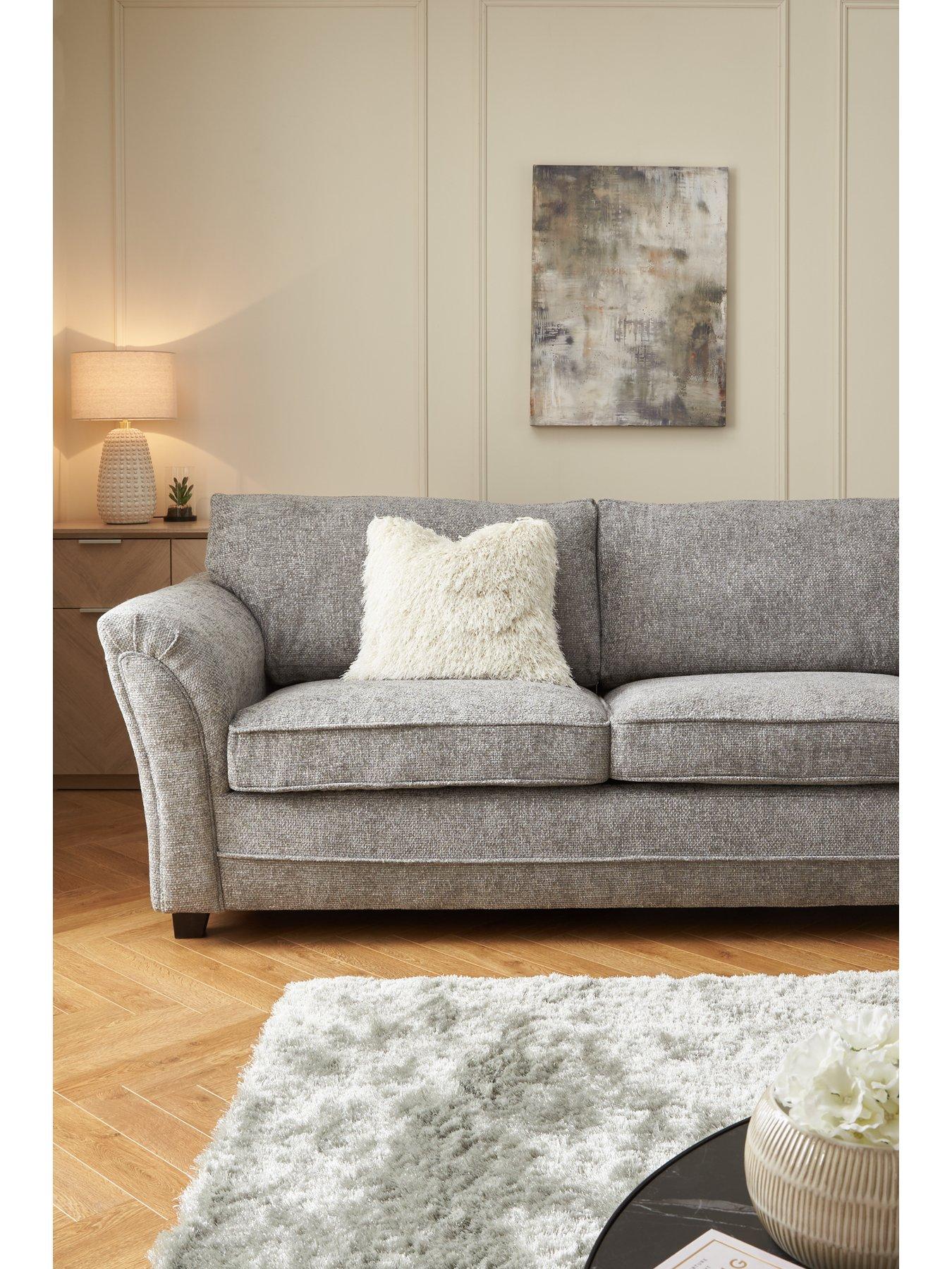 The Very Collection Dury Chunky Weave 3 Seater Standard Back Sofa - FSC® Certified