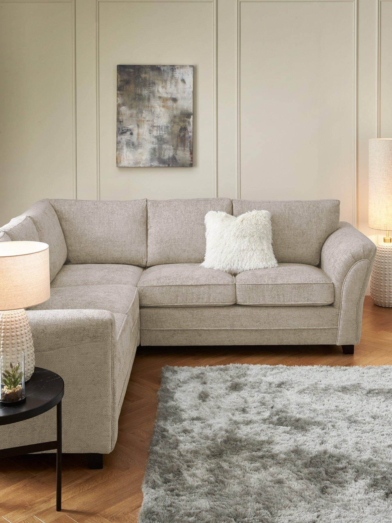 undefined Dury Chunky Weave Standard Back Corner Group Sofa - FSC® Certified