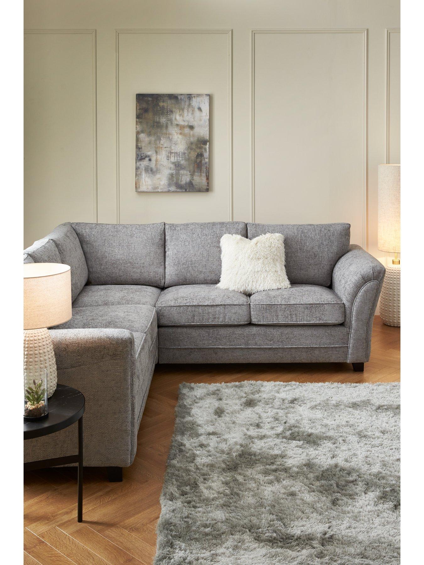 The Very Collection Dury Chunky Weave Standard Back Corner Group Sofa - FSC® Certified