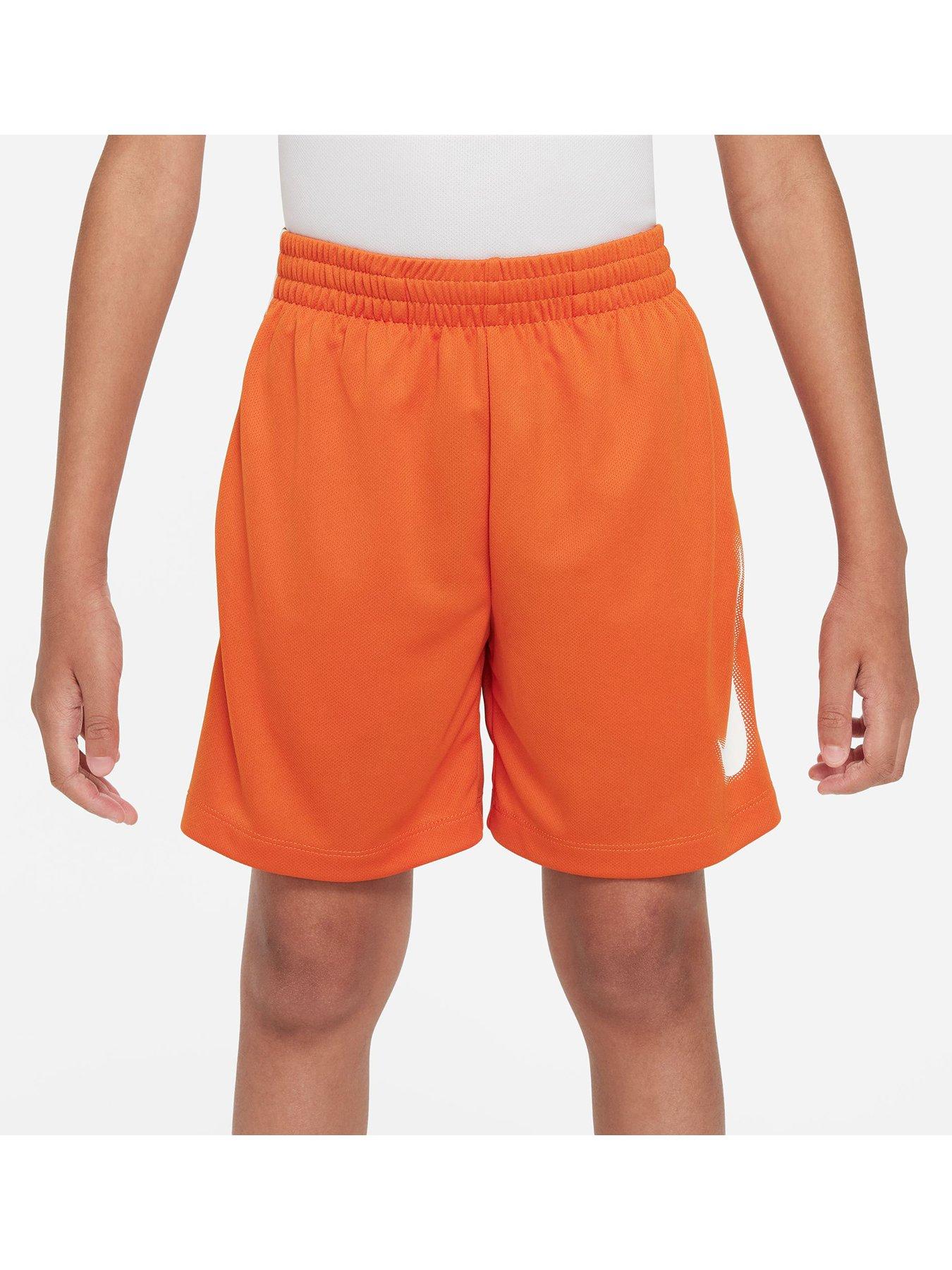 Nike dri fit sales shorts orange