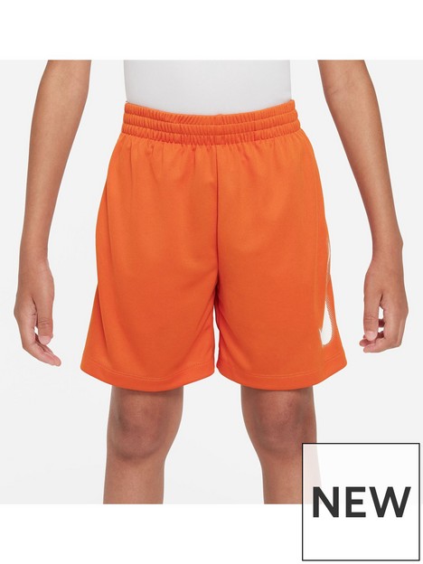 nike-junior-boys-dri-fit-graphic-training-shorts-orange