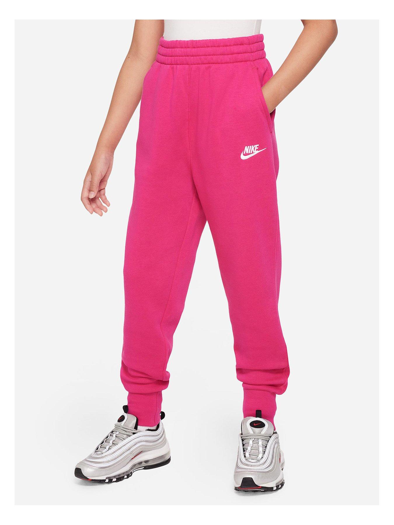 Pink nike joggers online