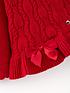  image of river-island-baby-baby-girls-cable-knit-cardigan-set-red