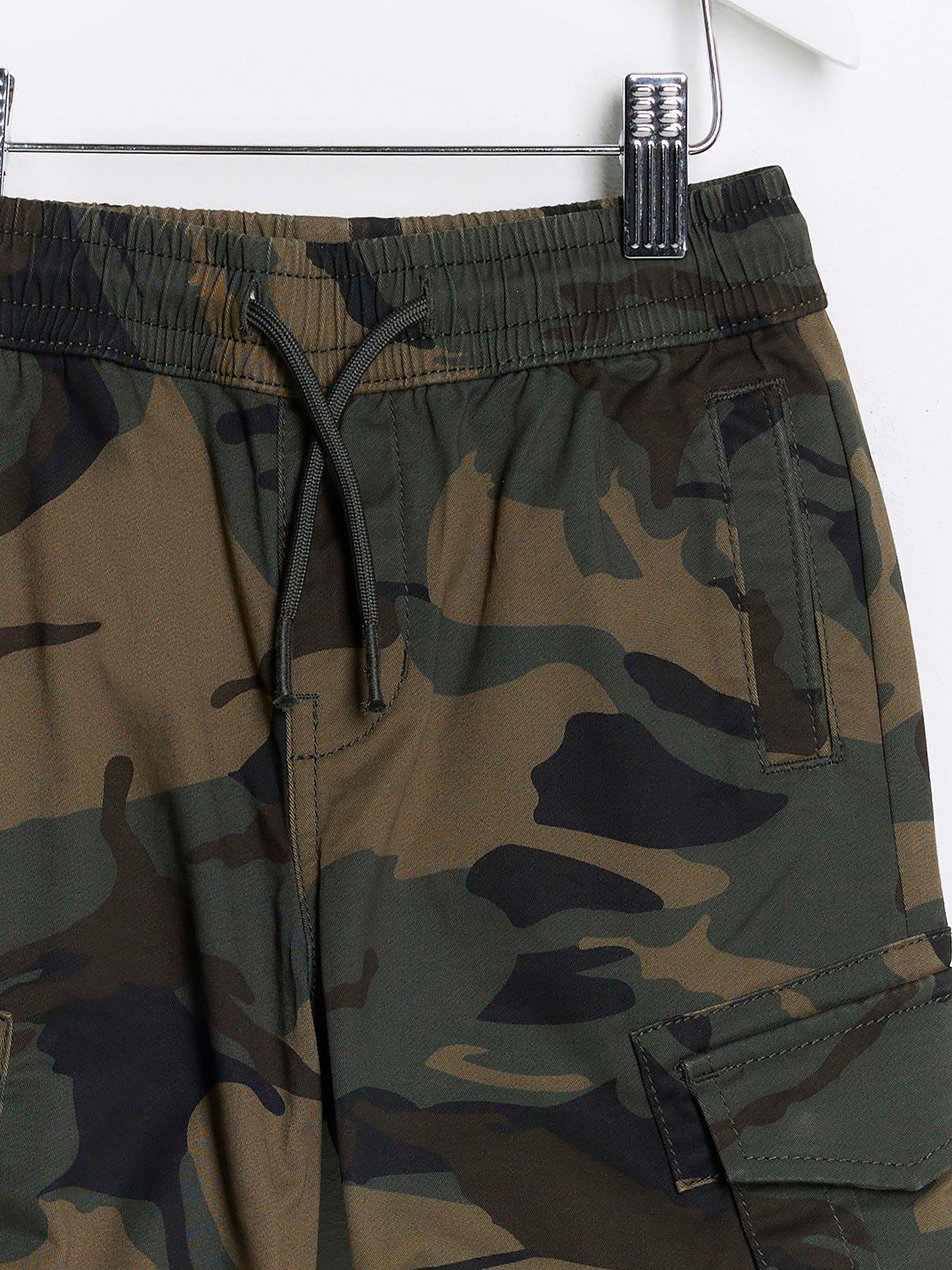 River island hot sale camo trousers