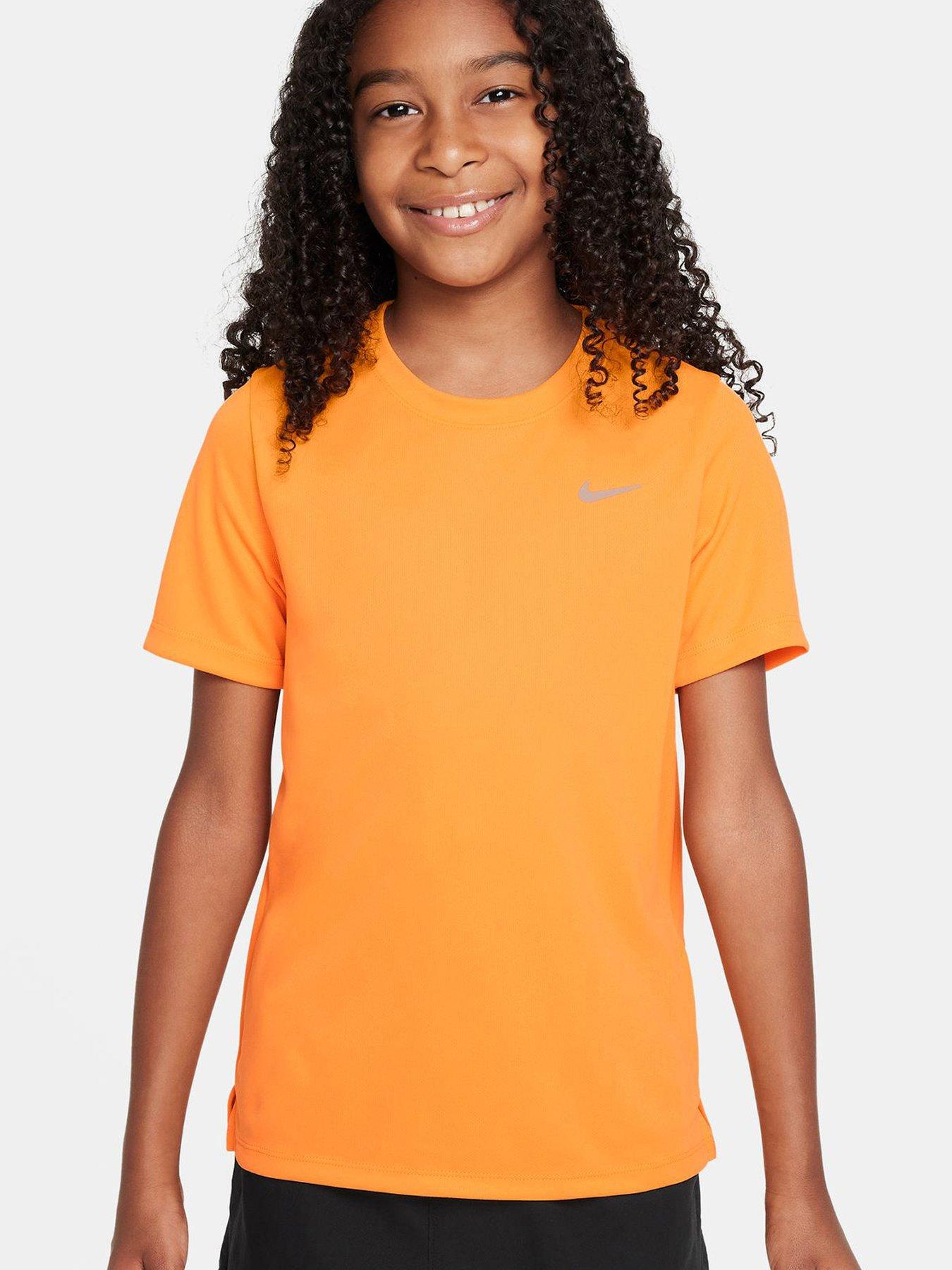 Nike miler t shirt hot sale orange