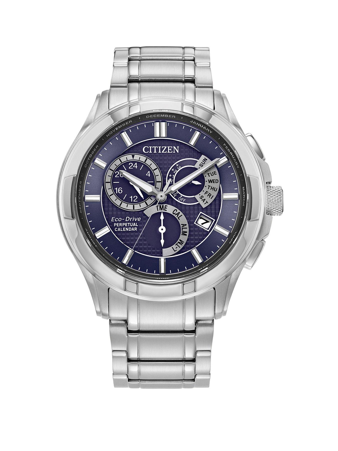 Product photograph of Citizen Classic 8700 Blue Dial Watch from very.co.uk