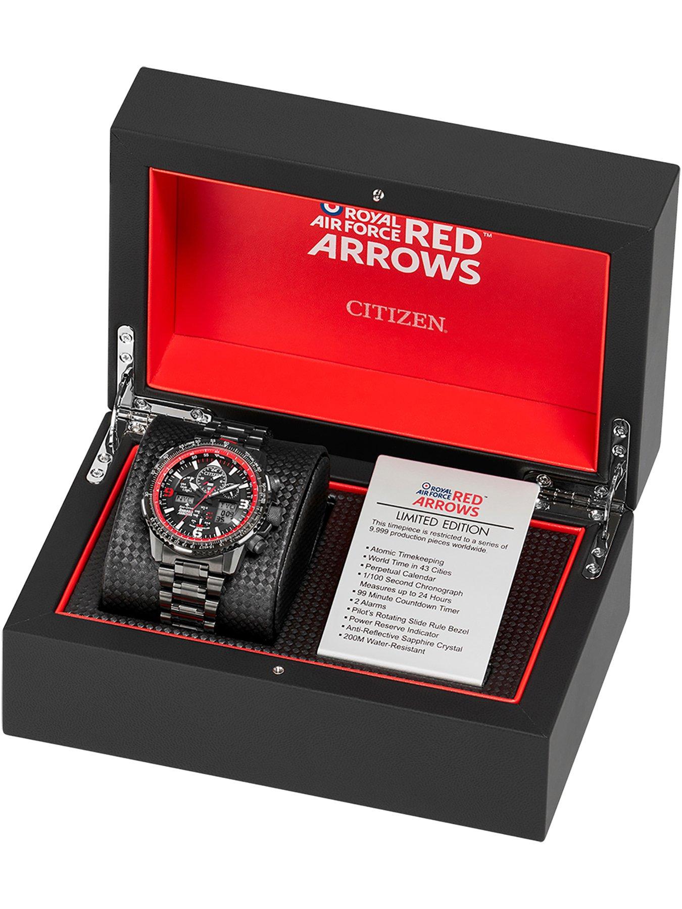 Citizen LTD EDITION RED ARROWS BLACK IP Watch Very