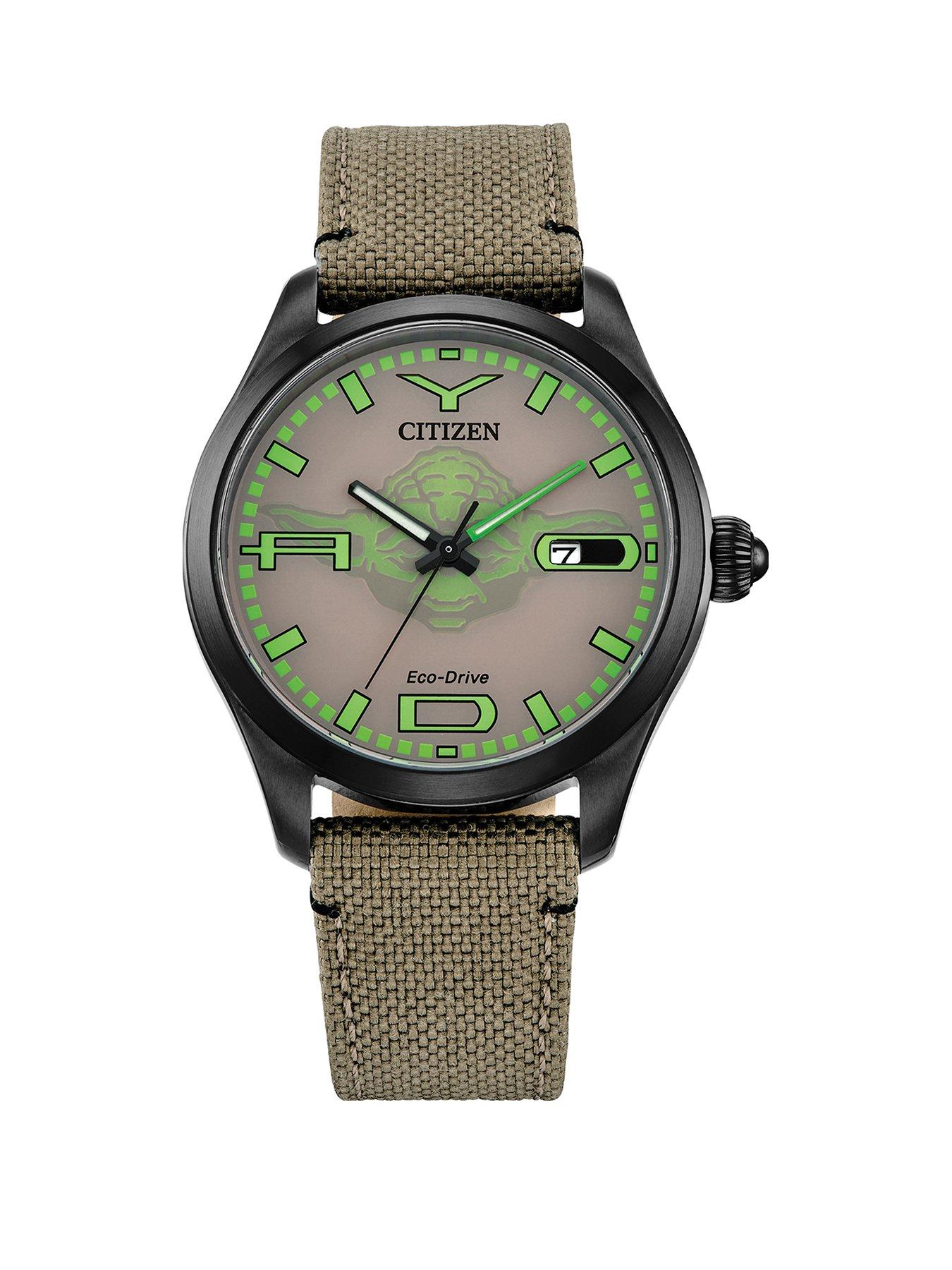 Product photograph of Citizen Star Wars Yoda Watch from very.co.uk