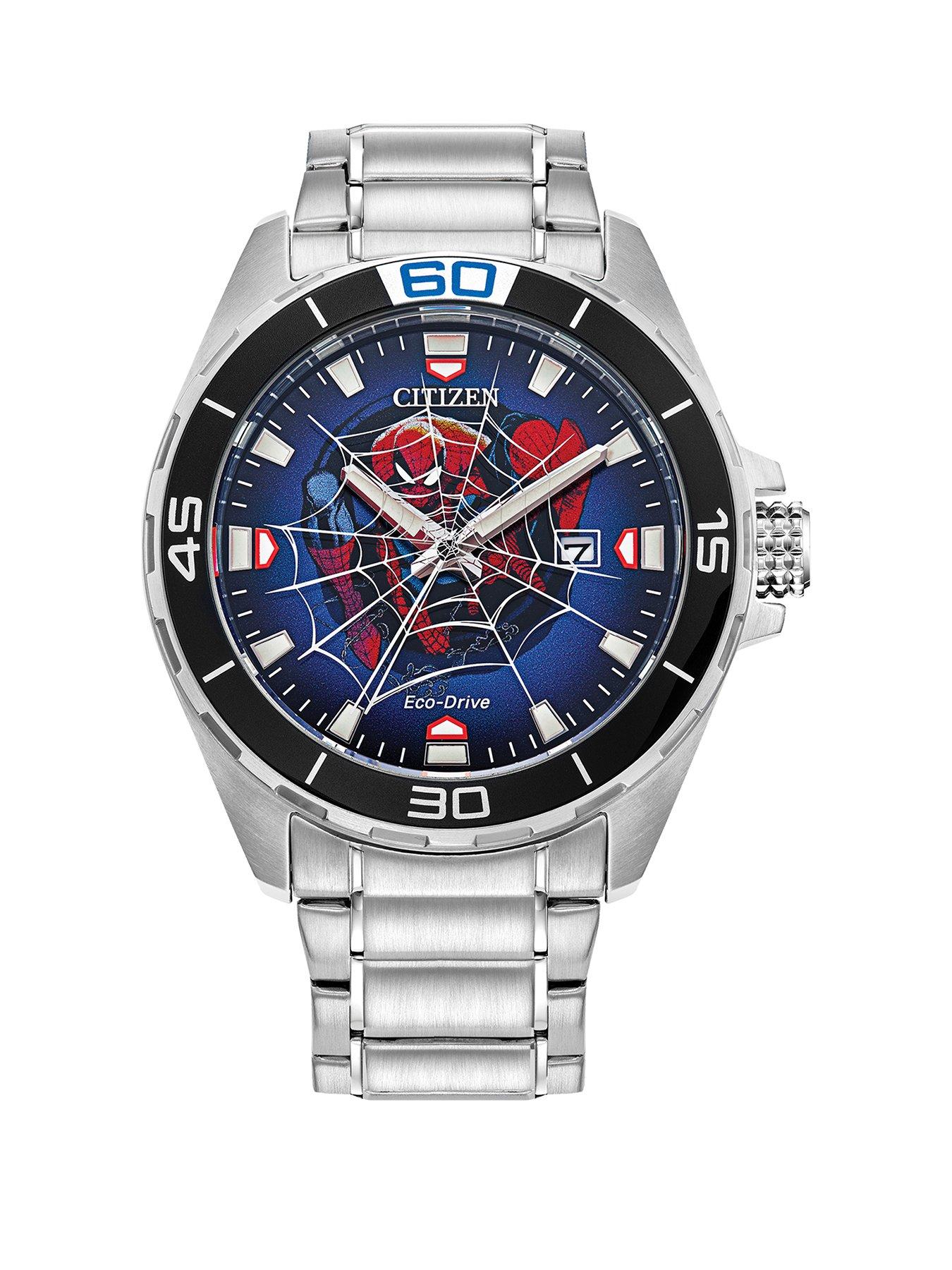 Product photograph of Citizen Marvel Spiderman Watch from very.co.uk