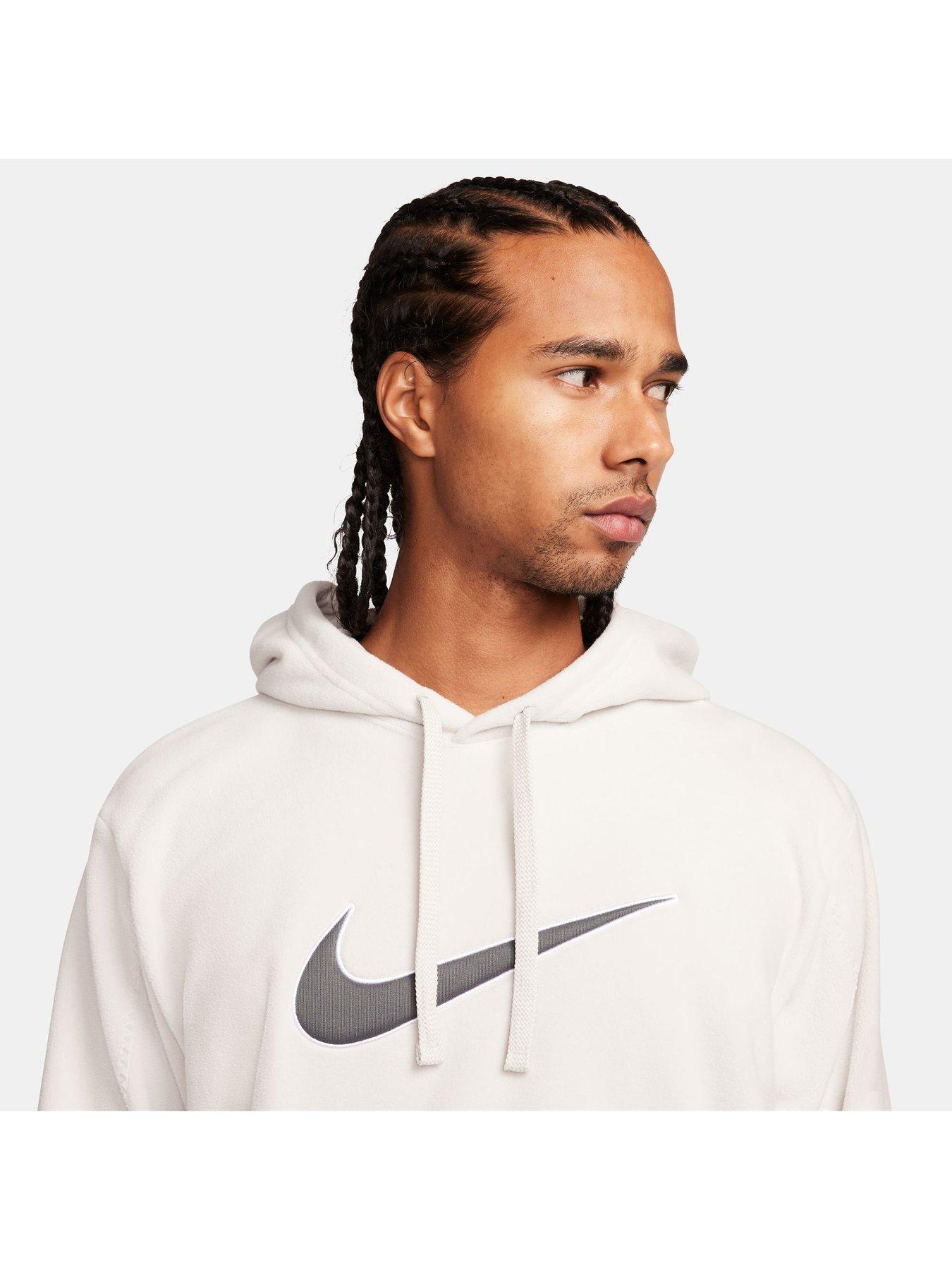 Polar Fleece Overhead Hoodie White