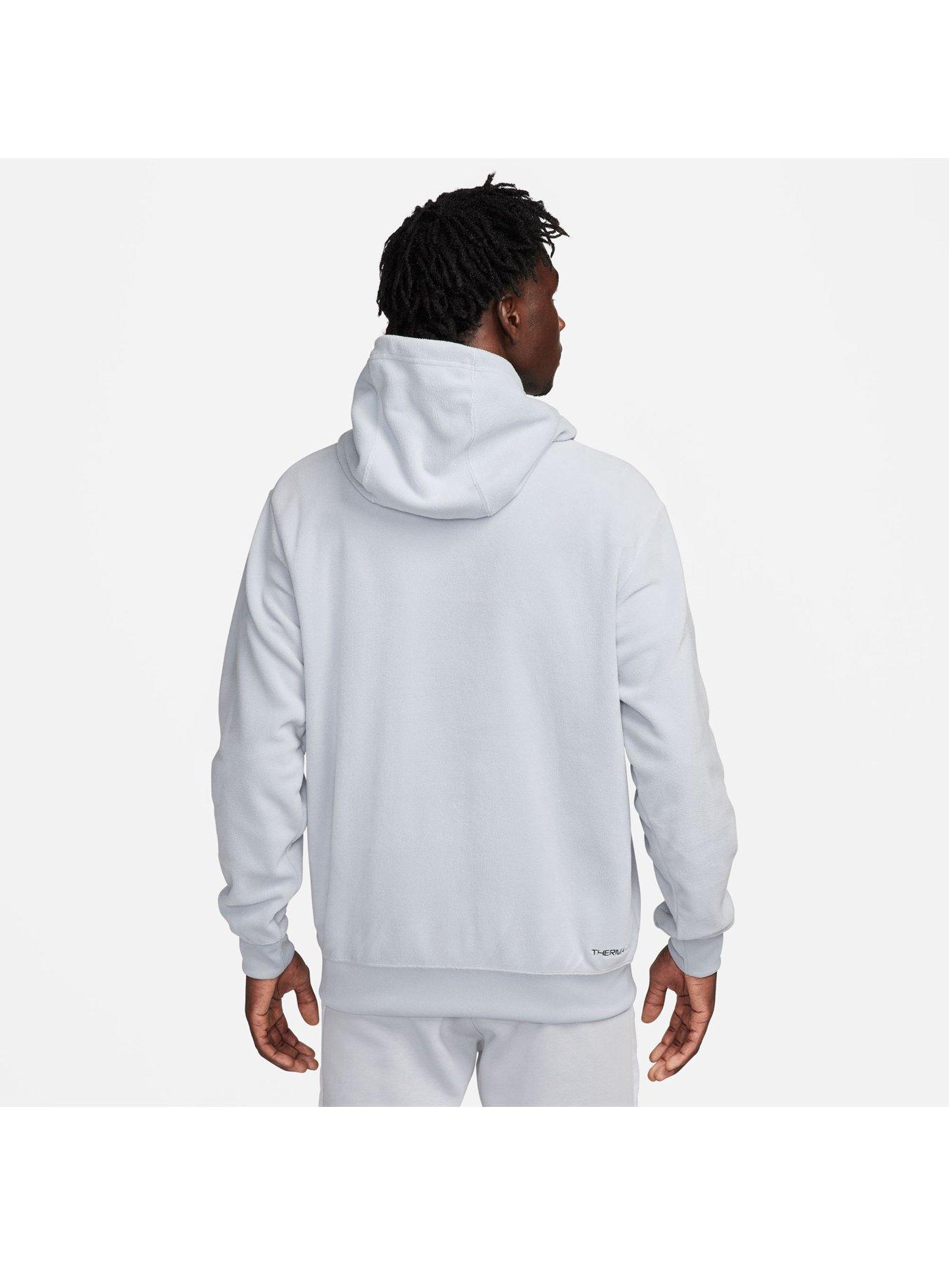 Image 2 of 6 of Nike Mens Polar Fleece Overhead Hoodie - Grey