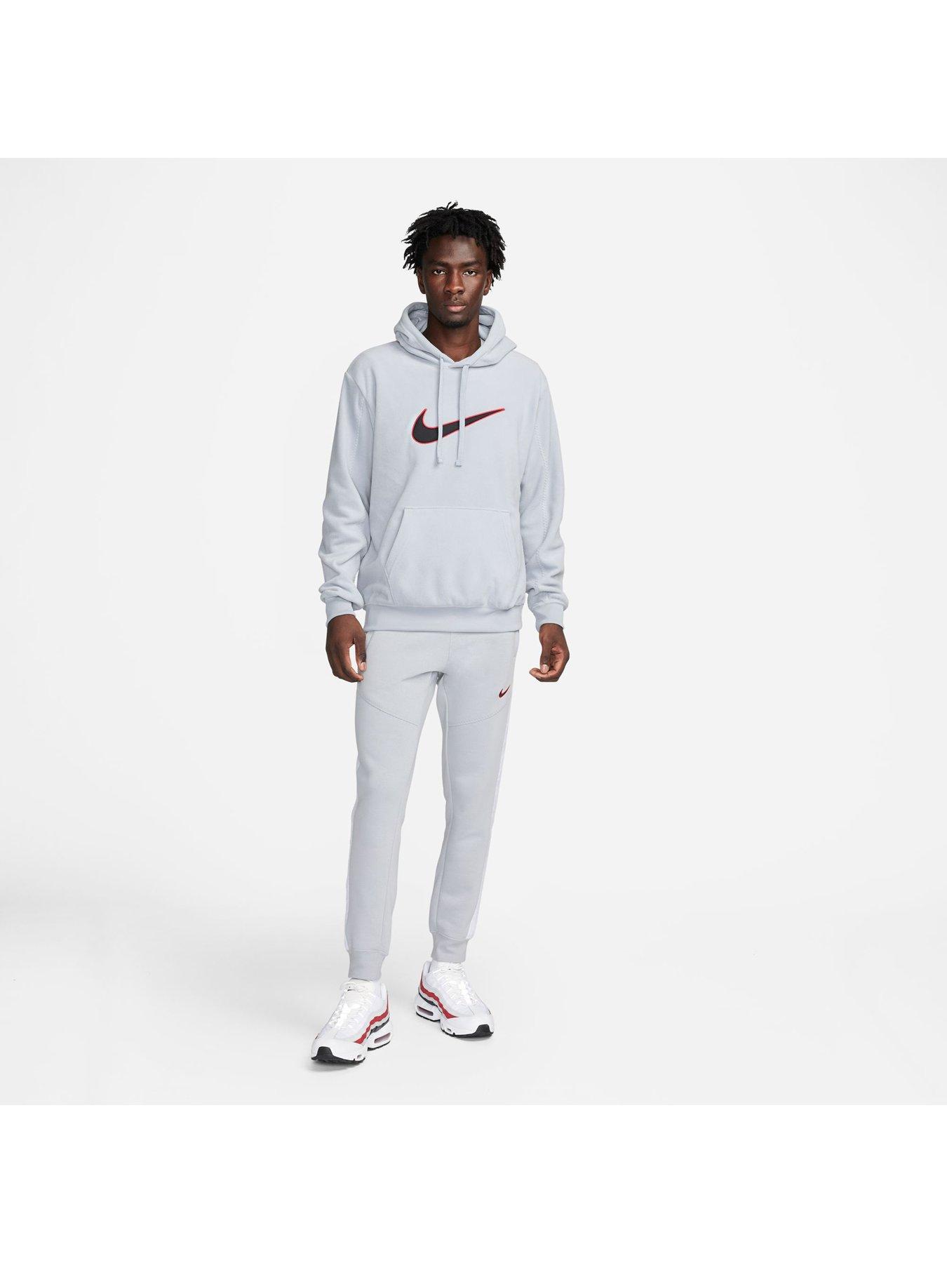 Image 3 of 6 of Nike Mens Polar Fleece Overhead Hoodie - Grey