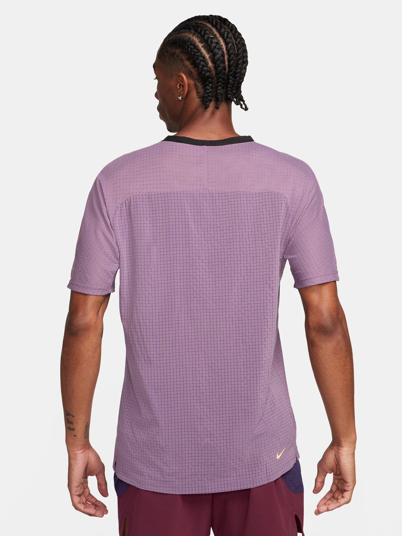 Mens purple dri fit on sale shirt