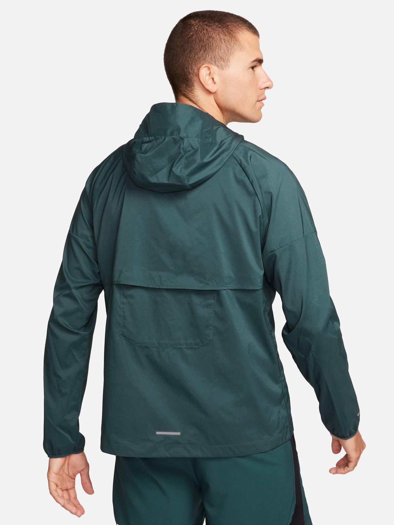 Green nike hot sale windbreaker jacket