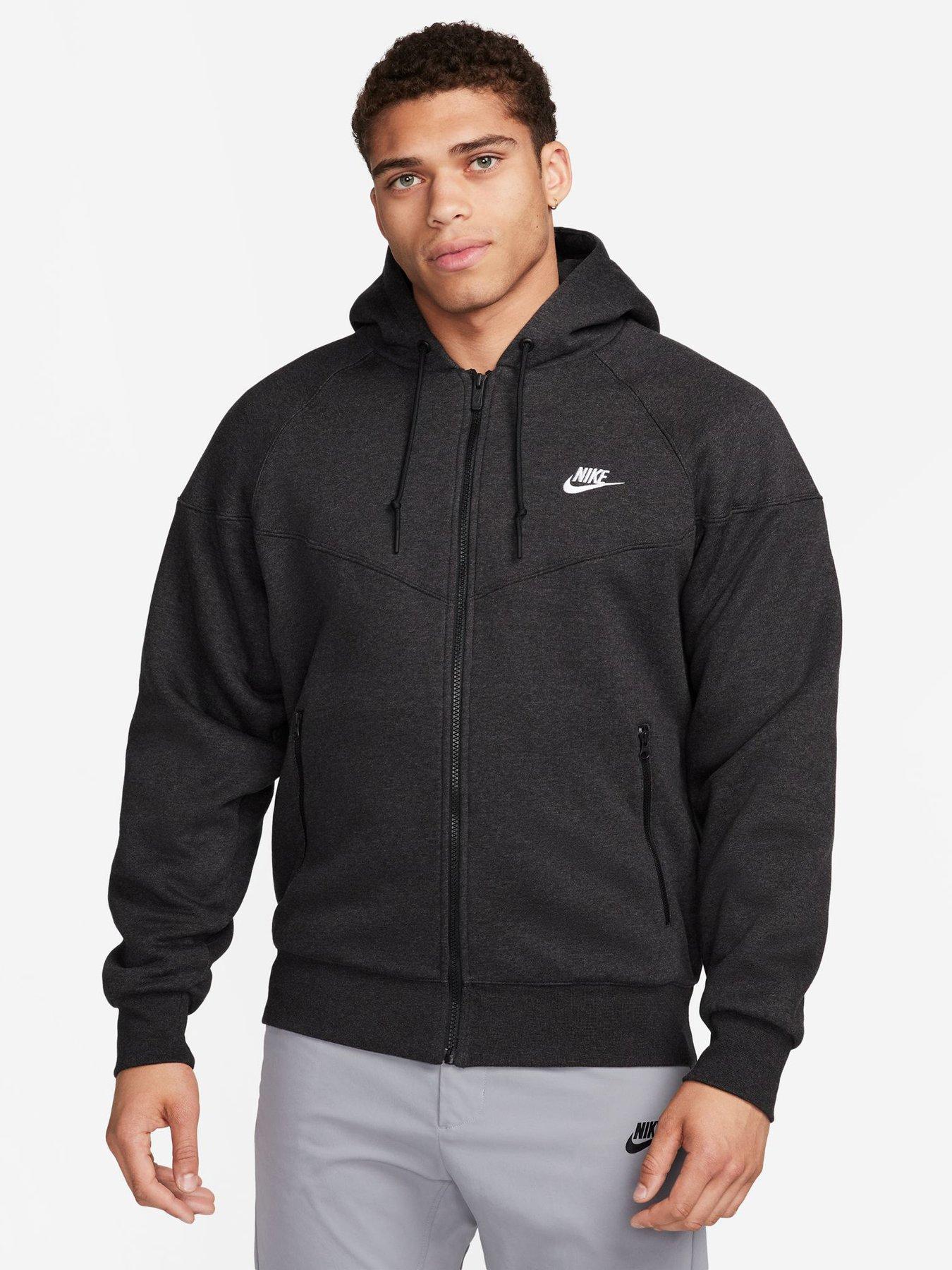 Nike Mens Fleece Jacket - Black | Very.co.uk