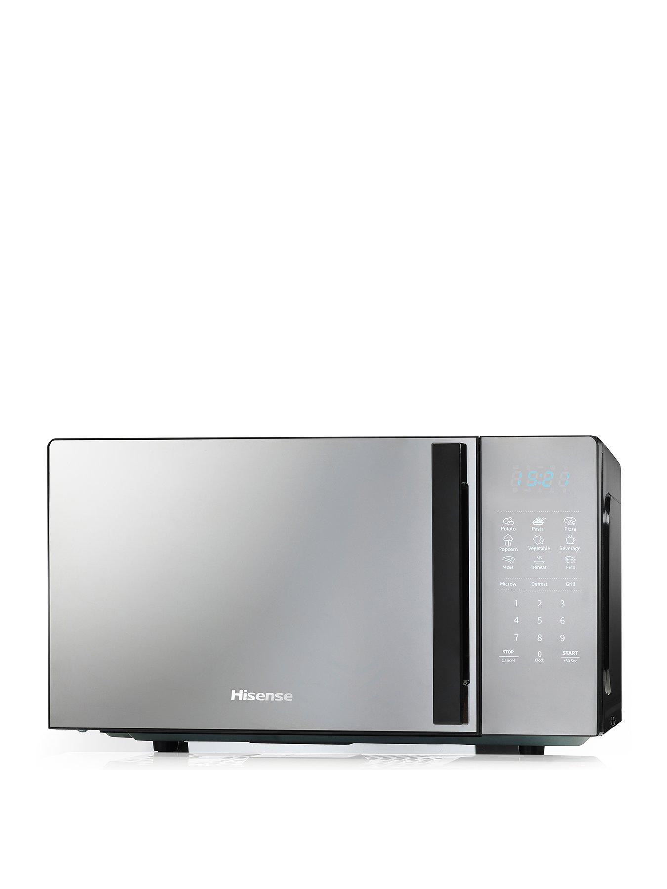 Hisense 20 Litre Microwave Mirror Look- Black Stainless Steel