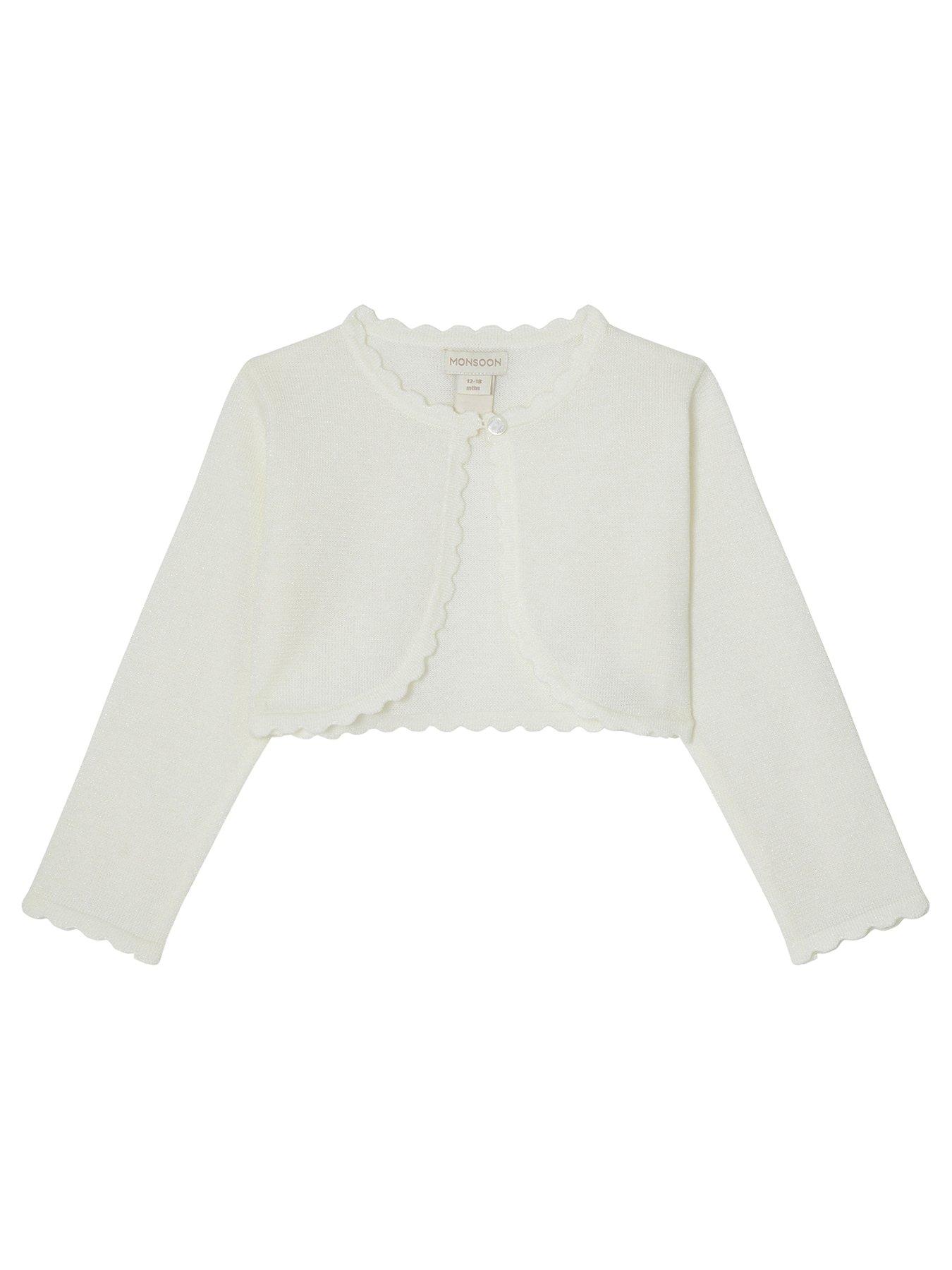 Monsoon Baby Girls Niamh Cardigan - Ivory