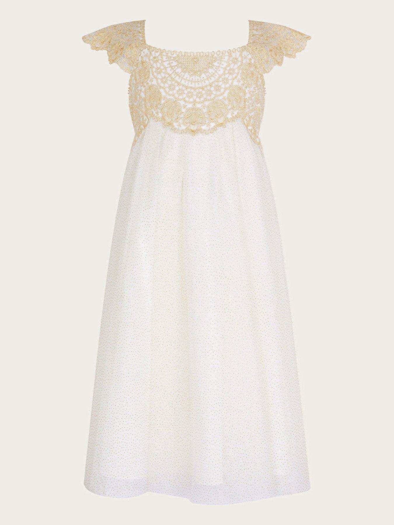 undefined Girls Estella Dress - Gold