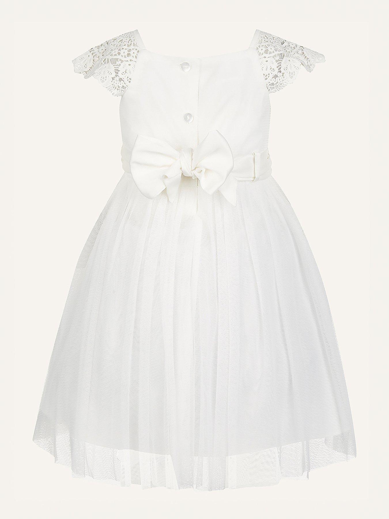 Image 2 of 3 of Monsoon Baby Girls Estella Dress - Ivory