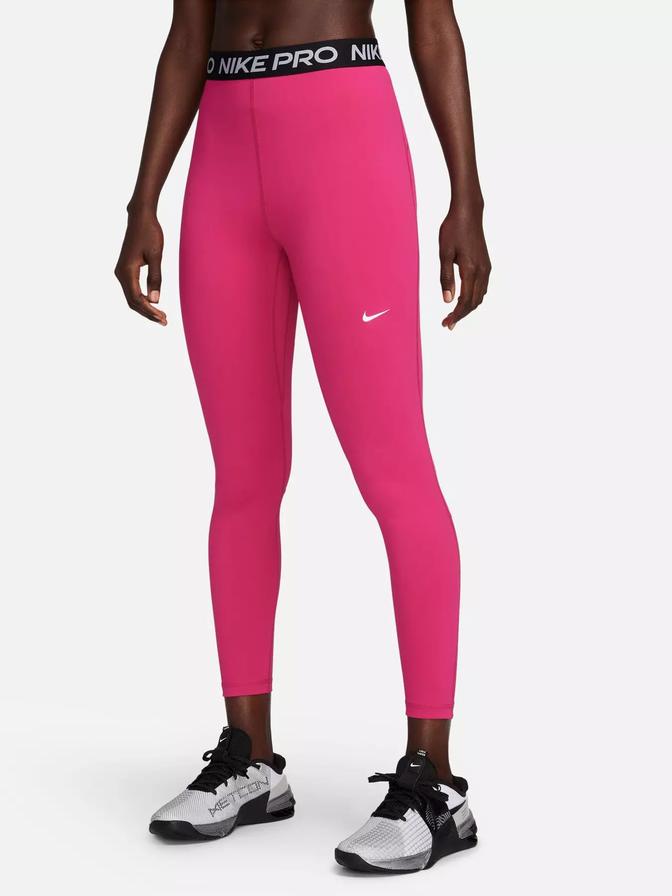 Nike Pro 365 Women's High-Waisted 7/8 Mesh Panel Leggings. UK