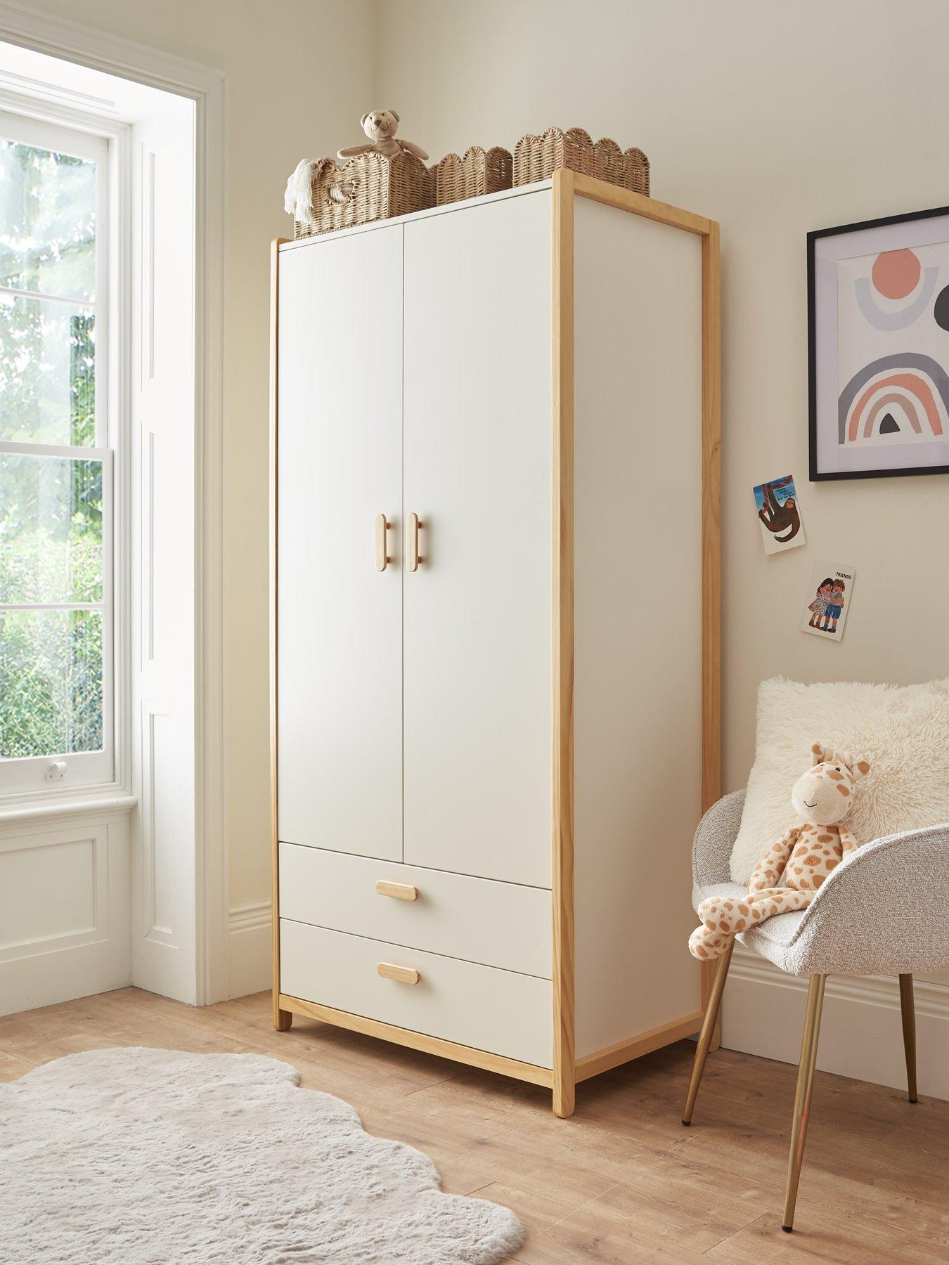 Product photograph of Very Home Pixie Solid Pine 2 Door Wardrobe - White - Fsc Reg Certified from very.co.uk