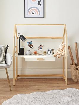 Product photograph of Very Home Pixie Height Adjustable Desk - White - Fsc Reg Certified from very.co.uk