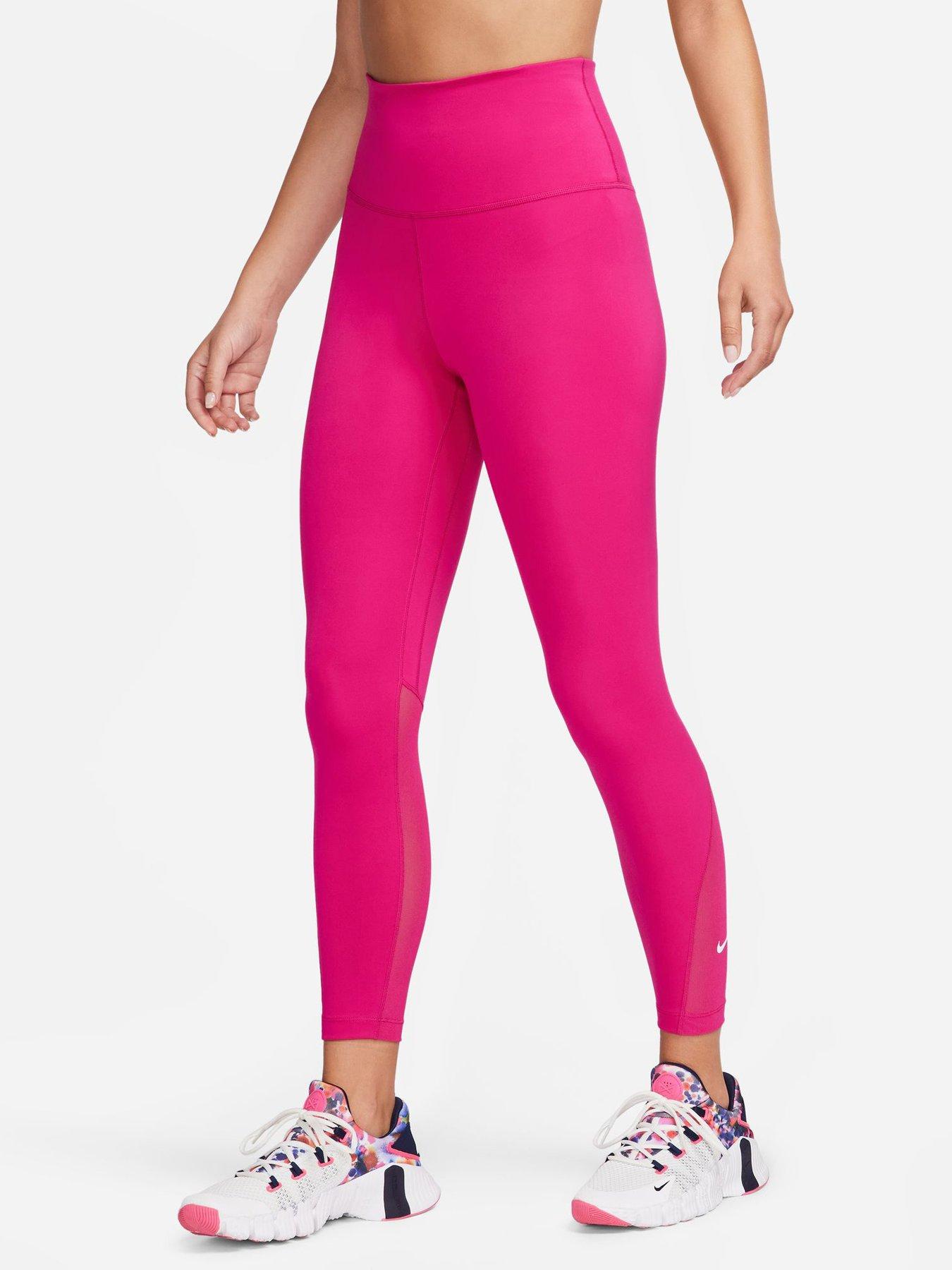 Nike Pro Training Femme Dri-Fit High Rise Leggings In Pink-Red