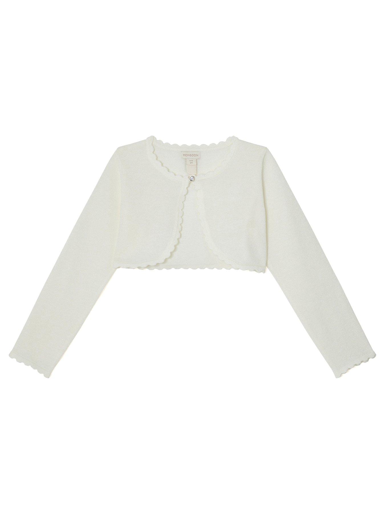 Monsoon Girls Niamh Cardigan Ivory Very