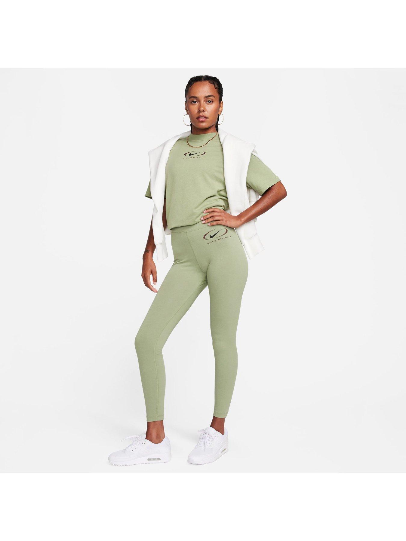 Nike Women's High-waisted Full-length Graphic Leggings - Green