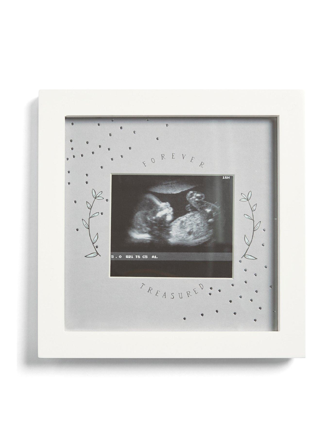 Product photograph of Mamas Papas Baby Scan Photo Frame White - Forever Treasured from very.co.uk