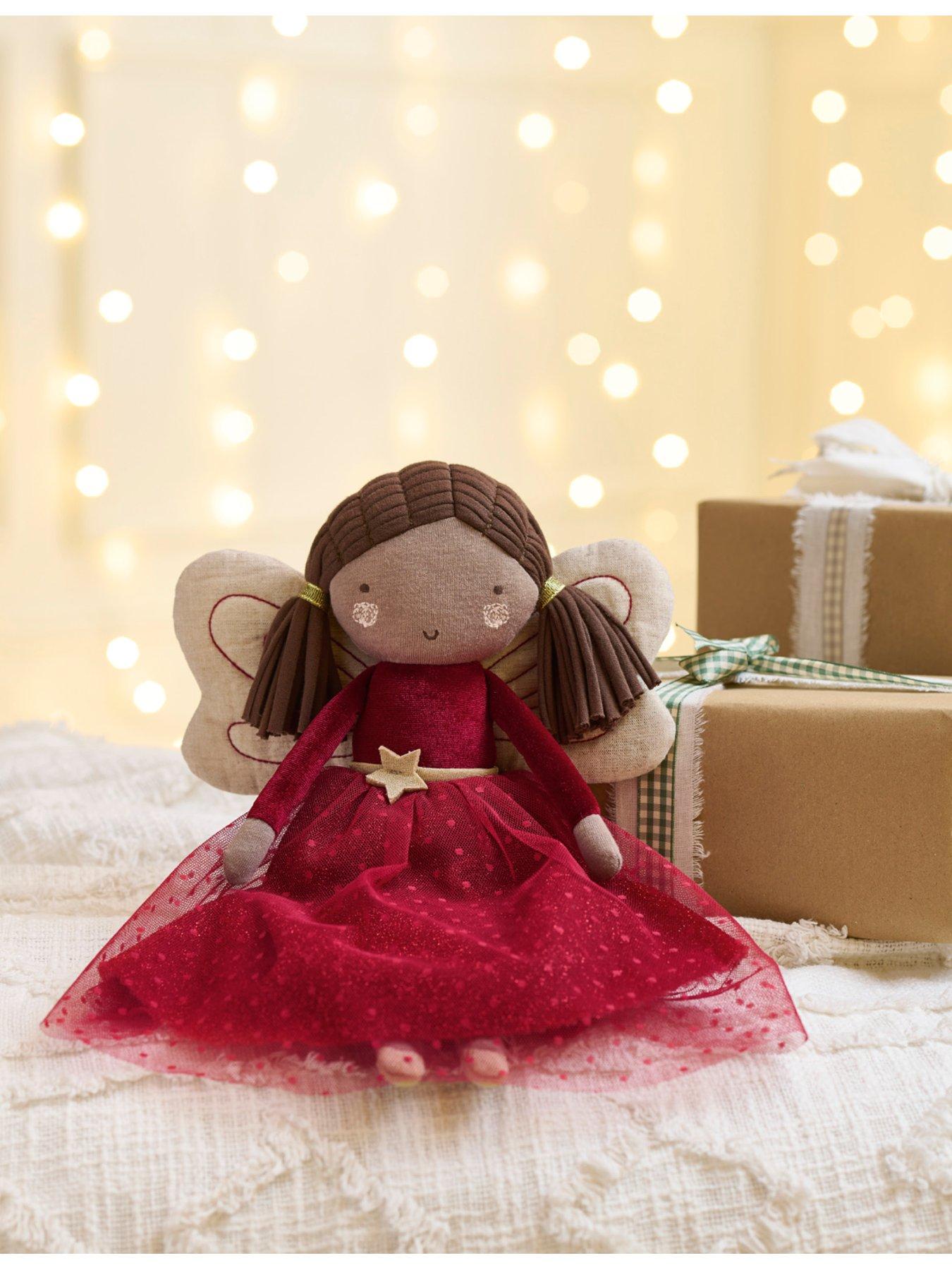 Mamas & Papas Christmas Baby Soft Toy - Red Fairy
