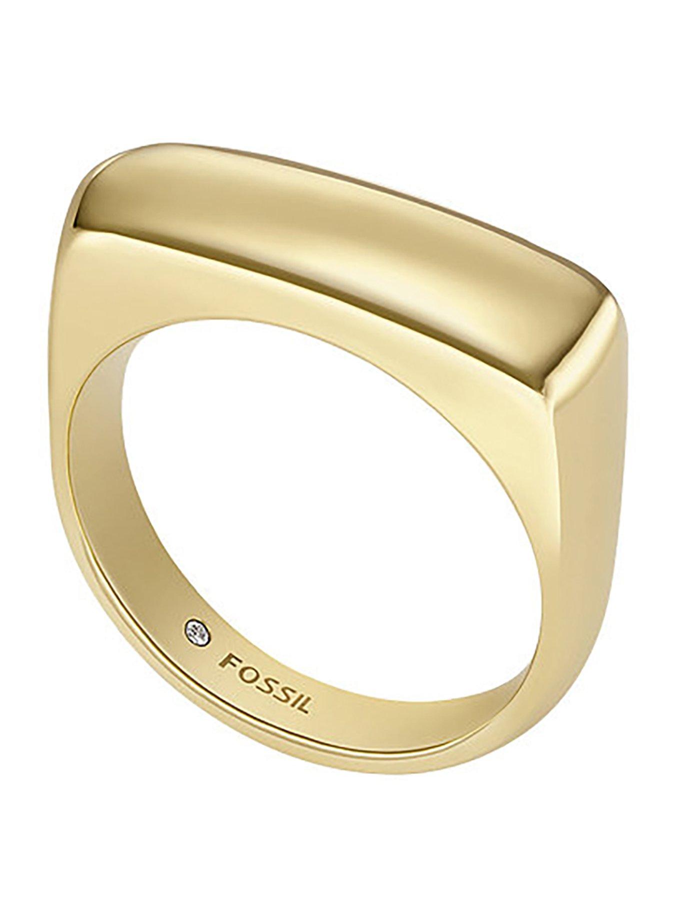 Stainless steel gold ring best sale