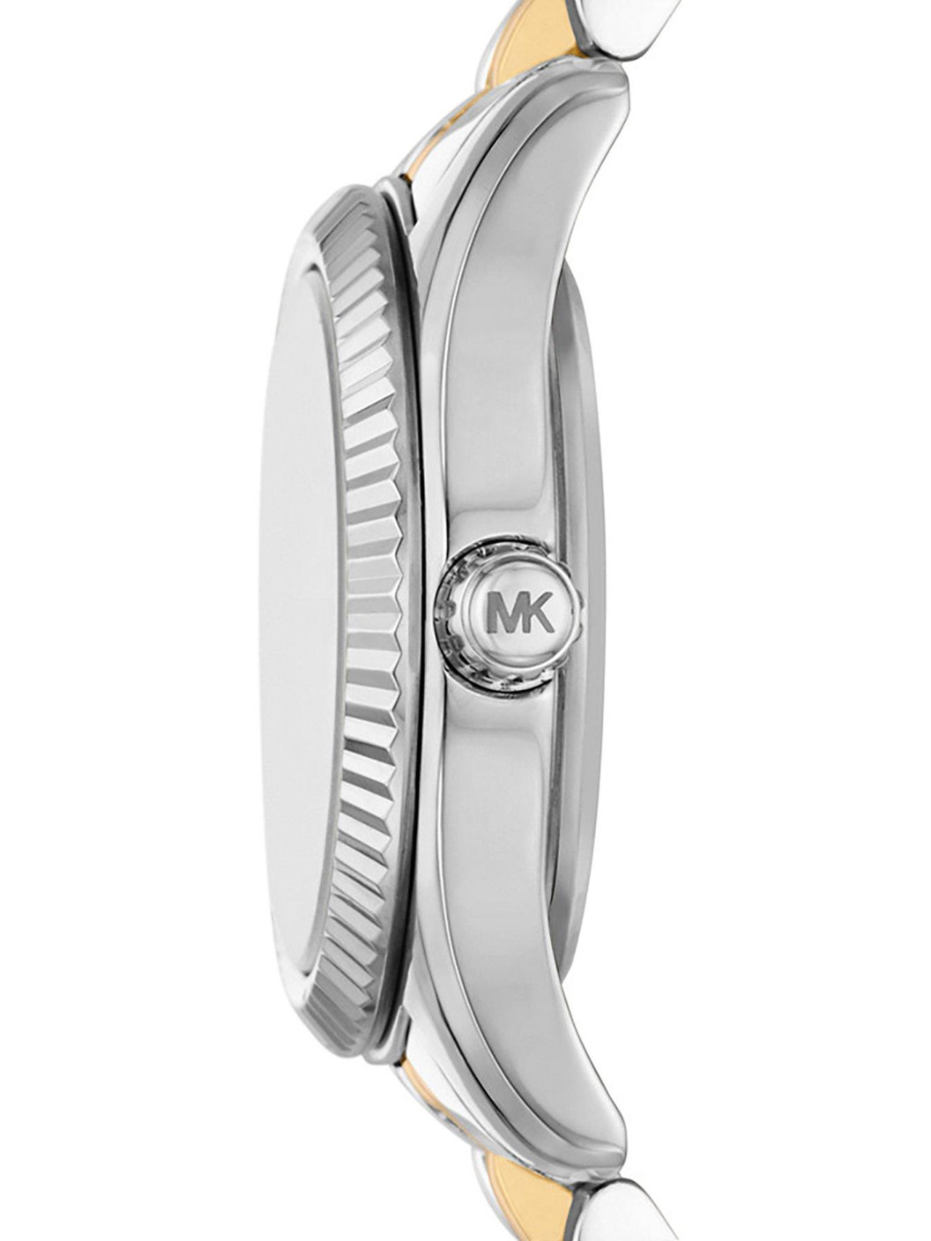 Michael Kors Lexington Three-Hand Two-Tone Stainless Steel Watch 