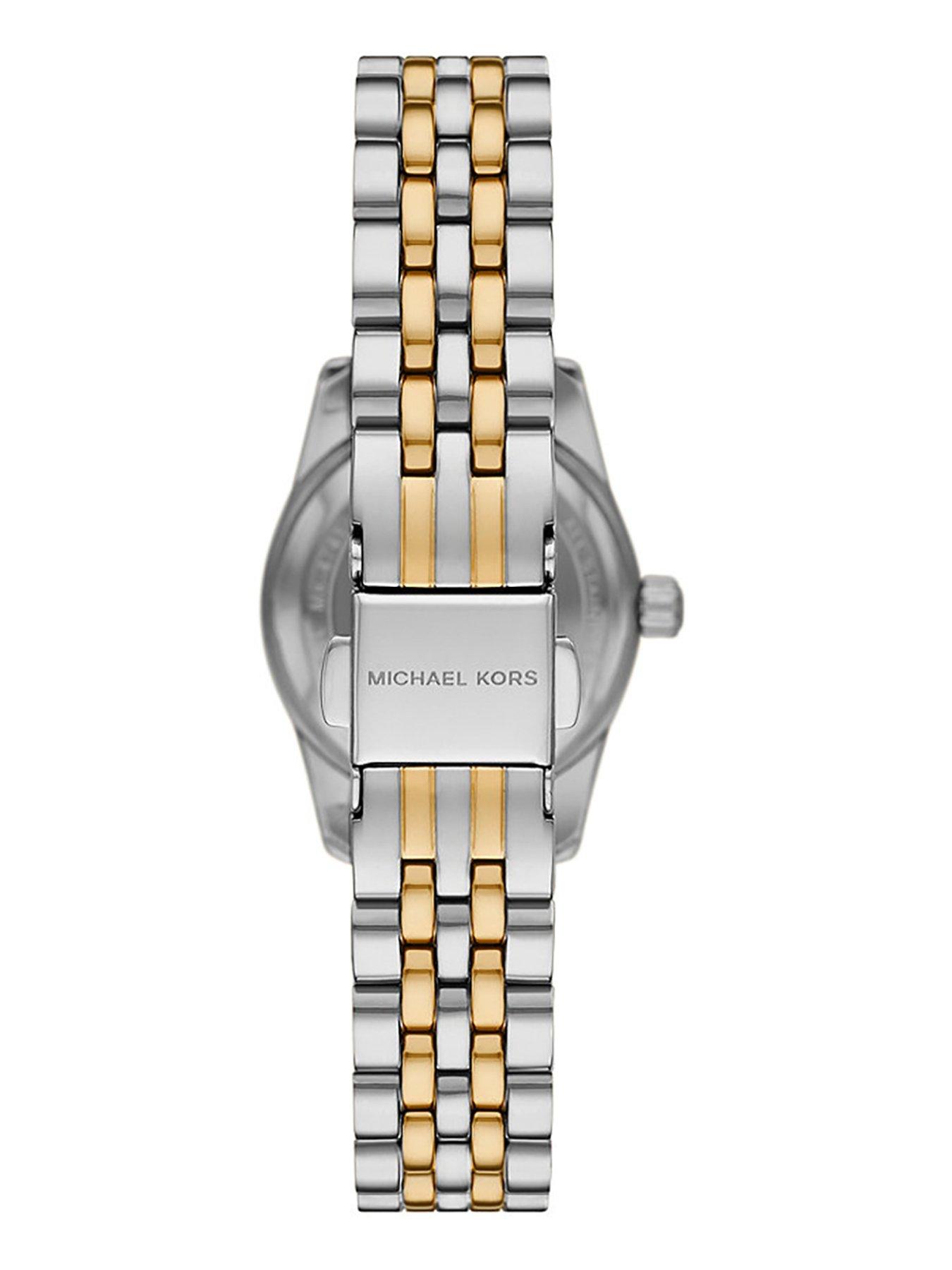 Michael Kors Lexington Three-Hand Two-Tone Stainless Steel Watch 