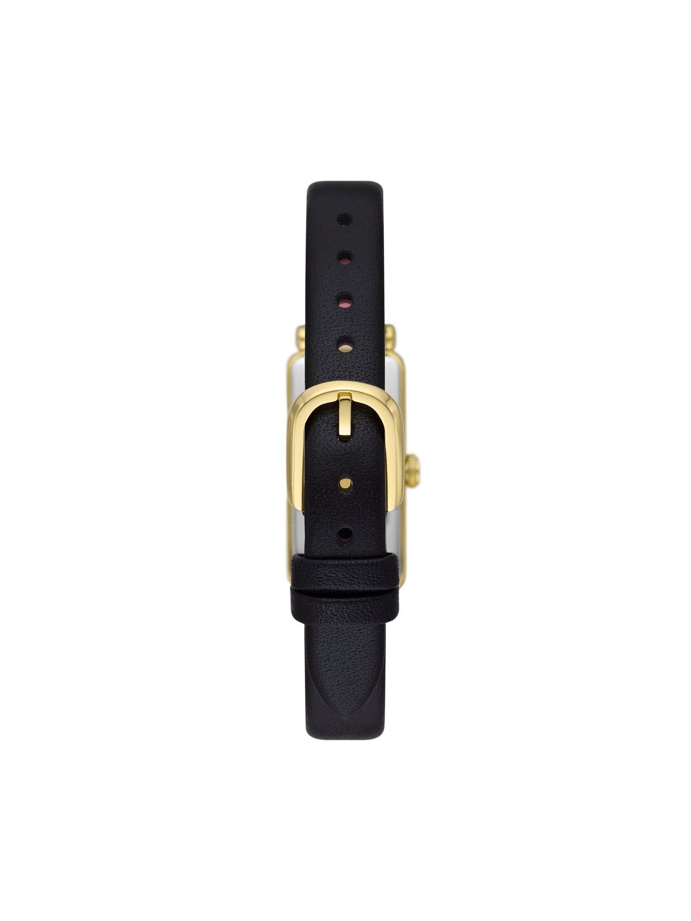 Kate Spade New York Rosedale black leather watch Very