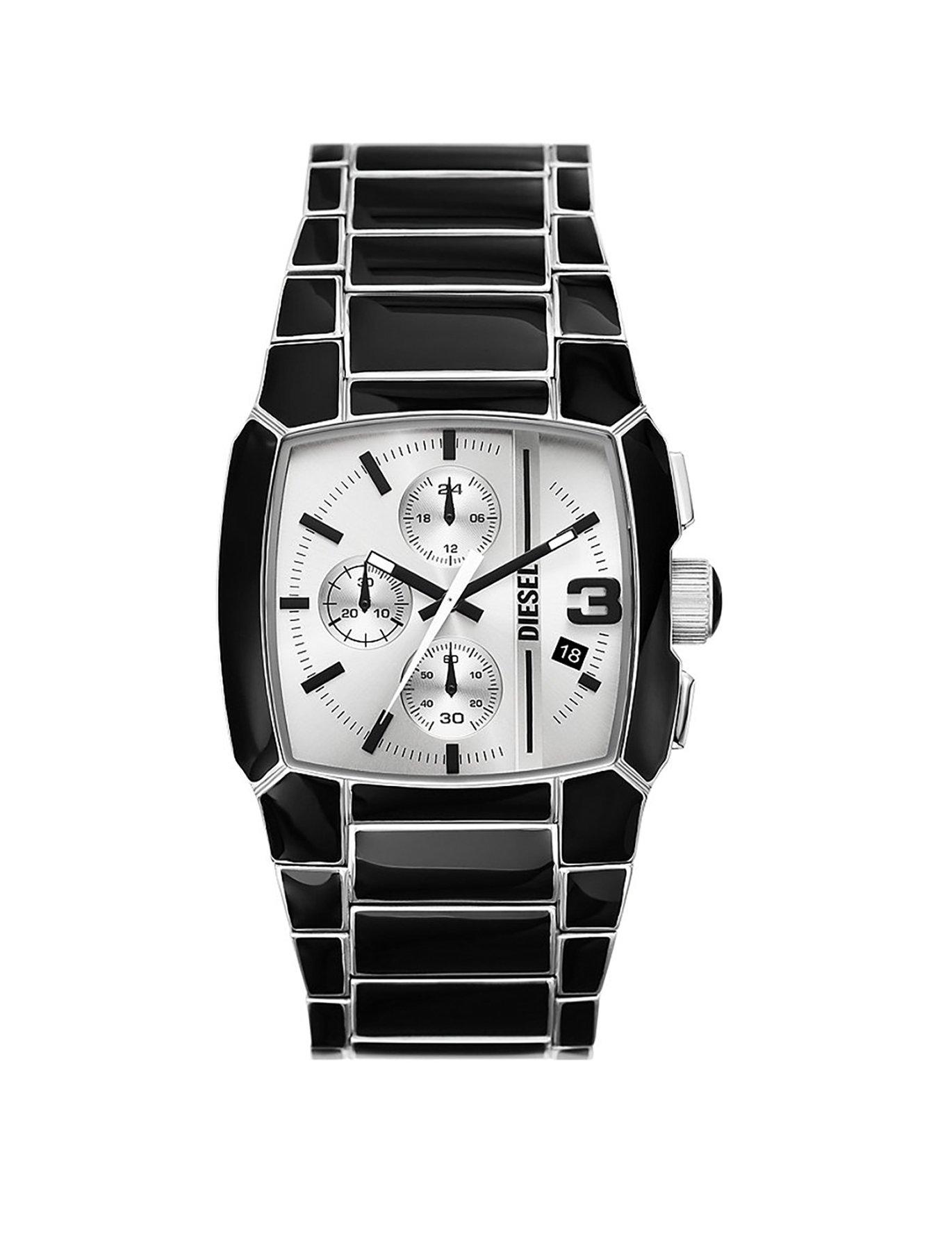 Diesel Cliffhanger Chronograph Black Lacquer and Stainless Steel 