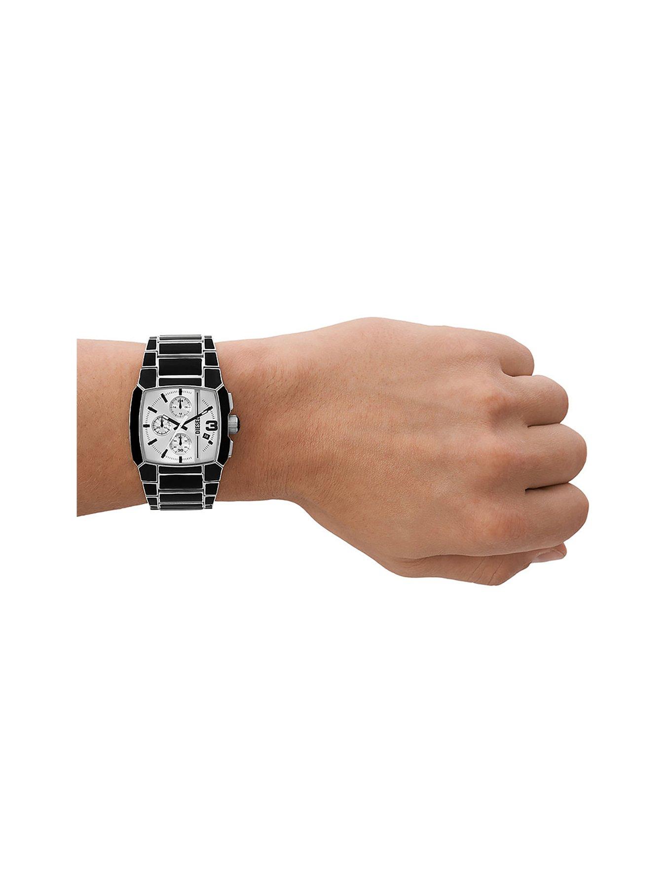 Diesel Cliffhanger Chronograph Black Lacquer and Stainless Steel 