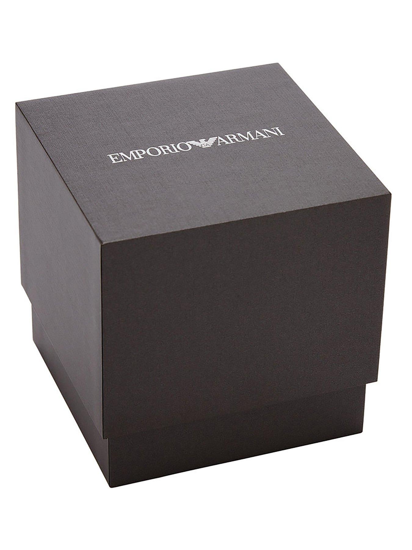 Image 6 of 6 of Emporio Armani 3-Hand Date Stainless Steel Mesh Watch