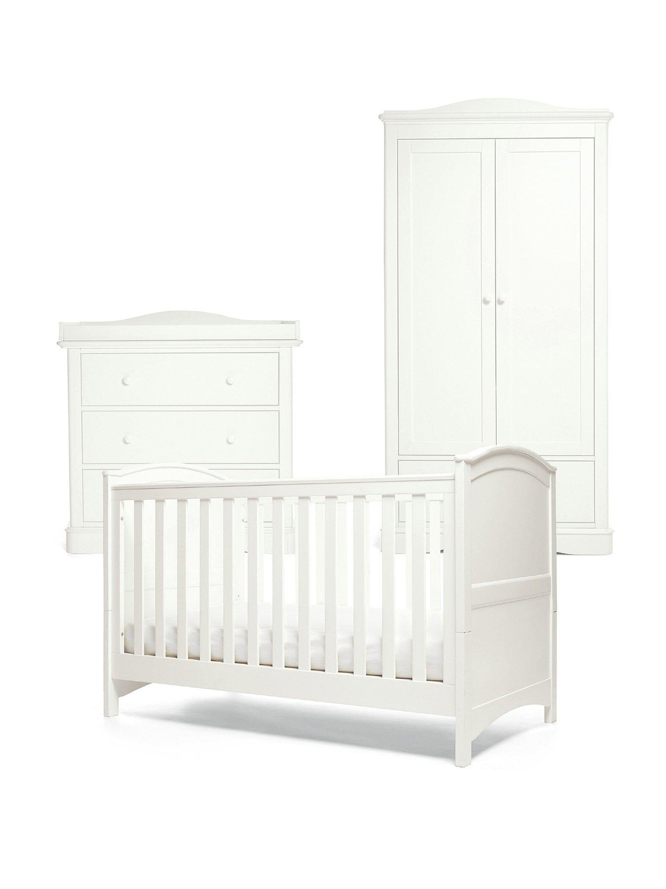 Image 2 of 7 of Mamas & Papas Flyn 3 Piece Furniture Range- White