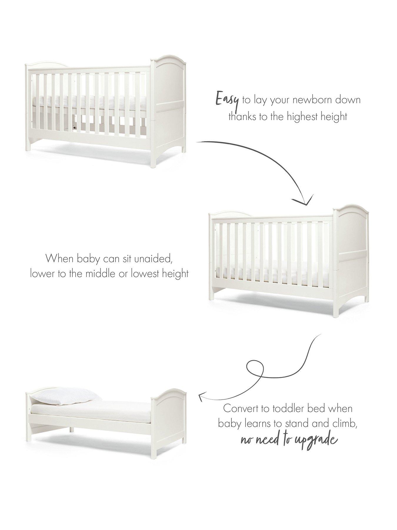 Image 4 of 7 of Mamas & Papas Flyn 3 Piece Furniture Range- White