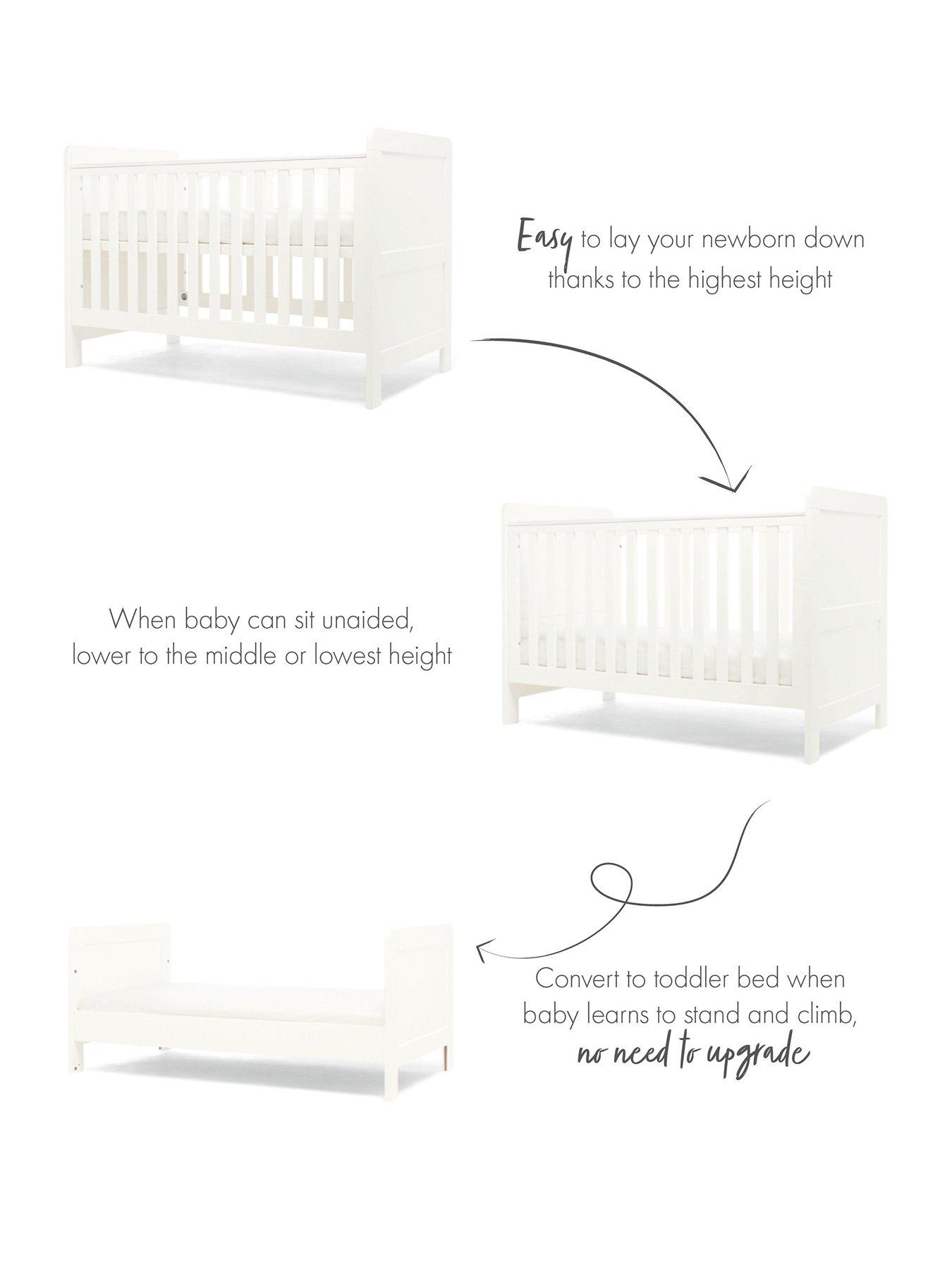 Image 3 of 6 of Mamas & Papas Hampden 3 Piece Furniture Range- White