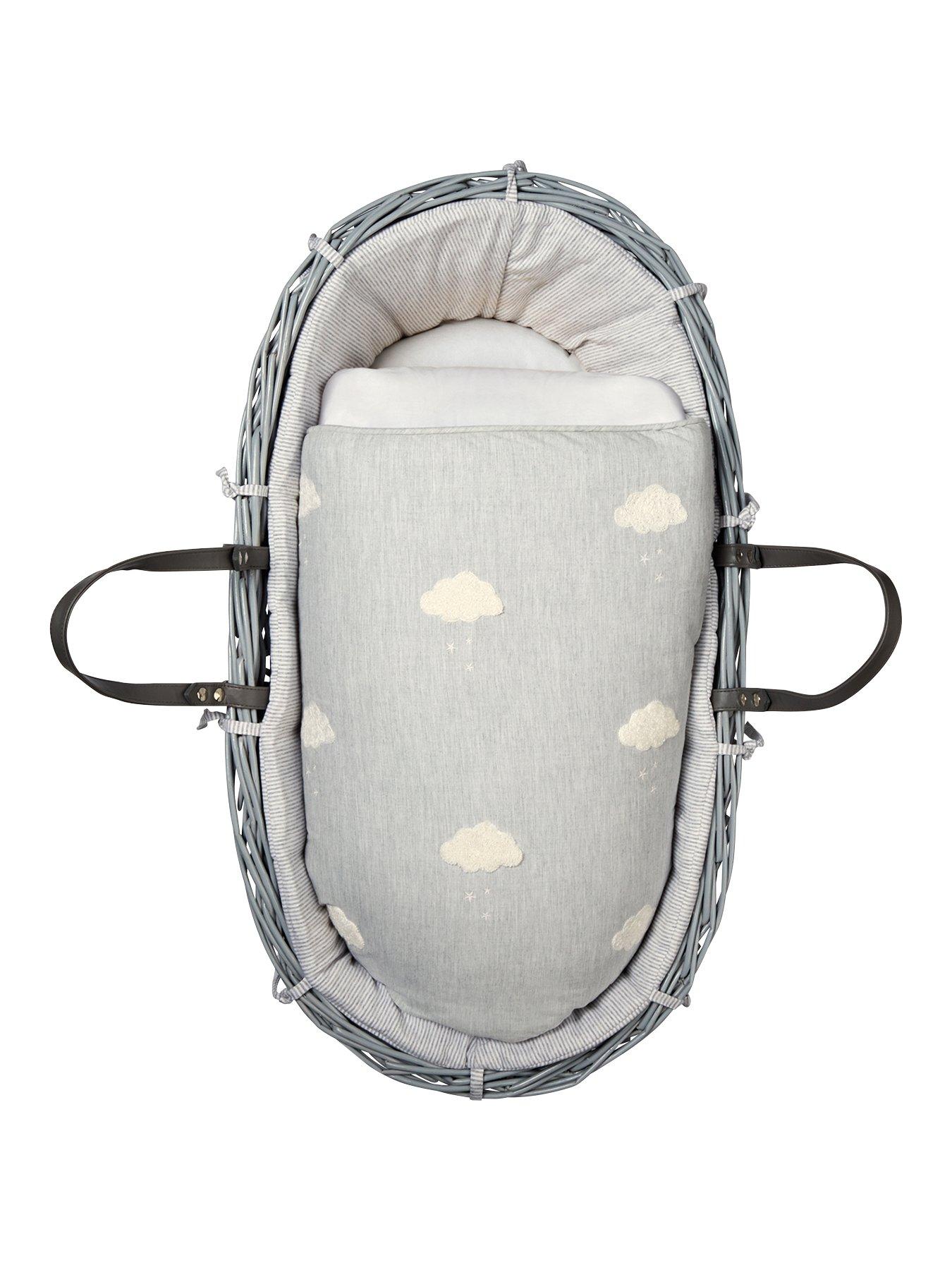 Mamas and papas wicker best sale moses basket