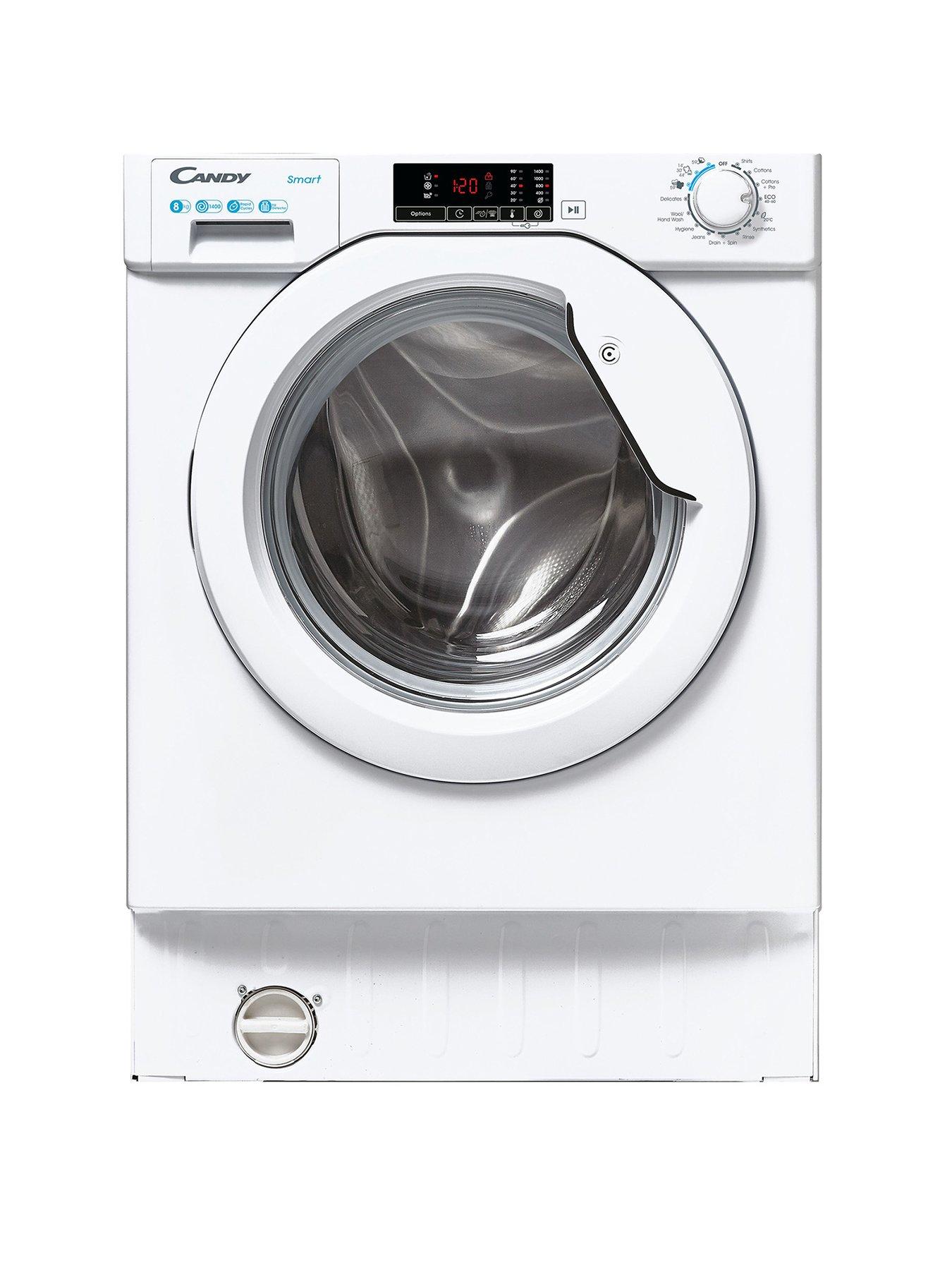 Product photograph of Candy Cbw 48d1w4-80 Integrated 8kg Load 1400 Spin Washing Machine - Washer Dryer Only from very.co.uk