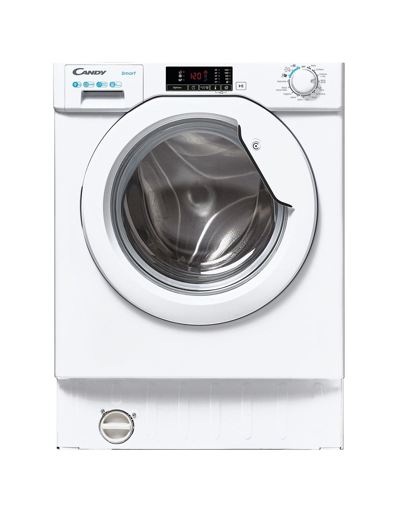 Candy Cbw 49D1W4-80 Integrated 9Kg Load, 1400 Spin Washing Machine - Washing Machine Only