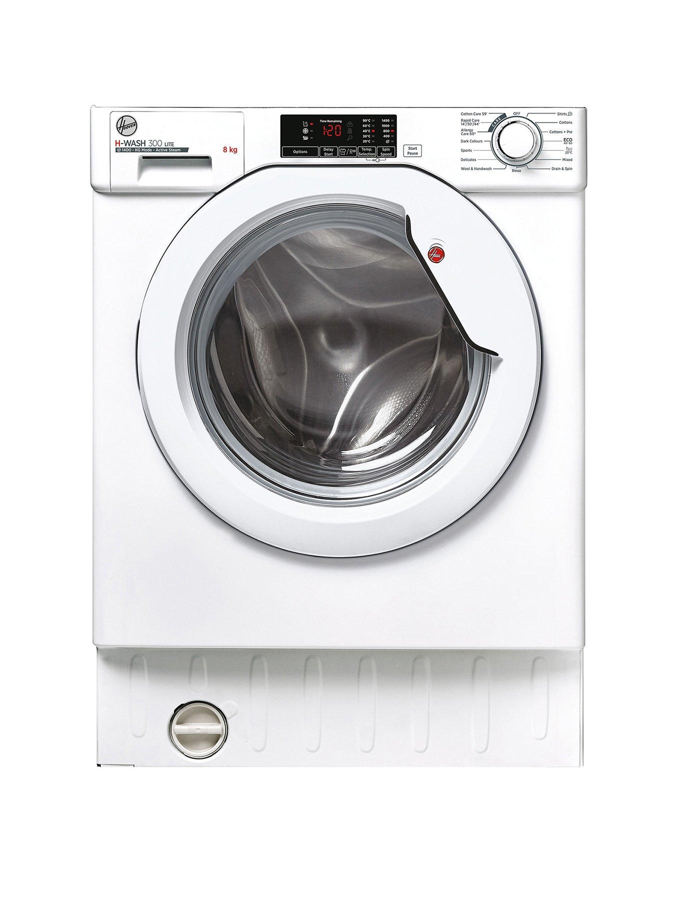 Hoover H-Wash 300 Lite Hbws 48D1W4-80 Integrated 8 Kg 1400 Spin Washing Machine - Washing Machine Only