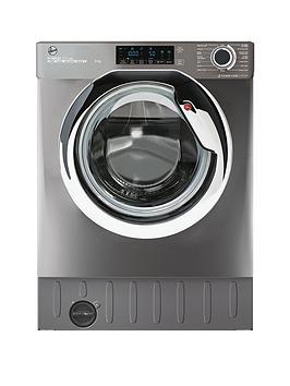 Hoover H-Wash 300 Hbwos69Tamcre Integrated 9Kg Load, 1600 Spin Washing Machine, A Rated - Anthracite - Washing Machine With Installation