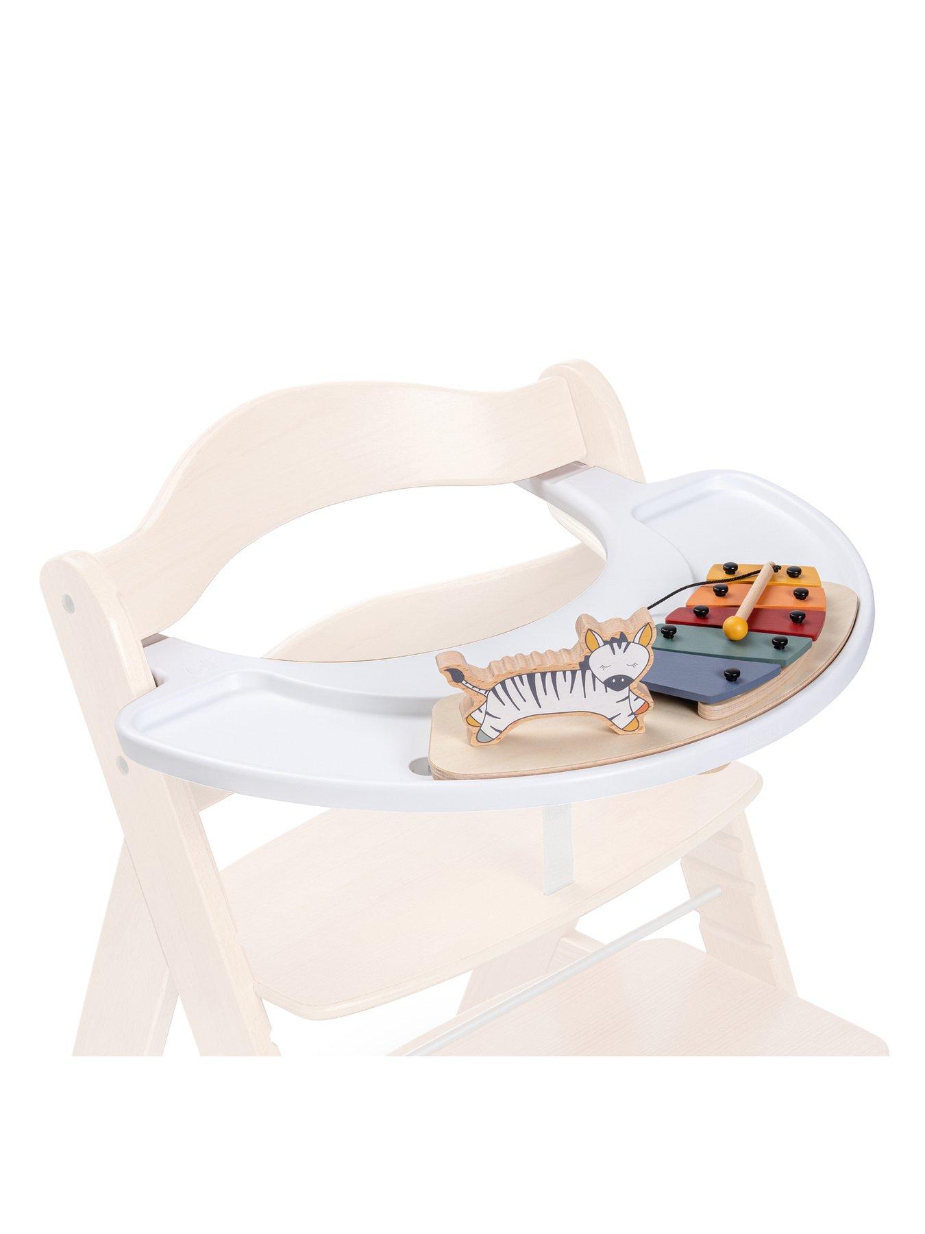 Product photograph of Hauck Alpha Play Wooden Highchair Play Set And Tray- Music from very.co.uk