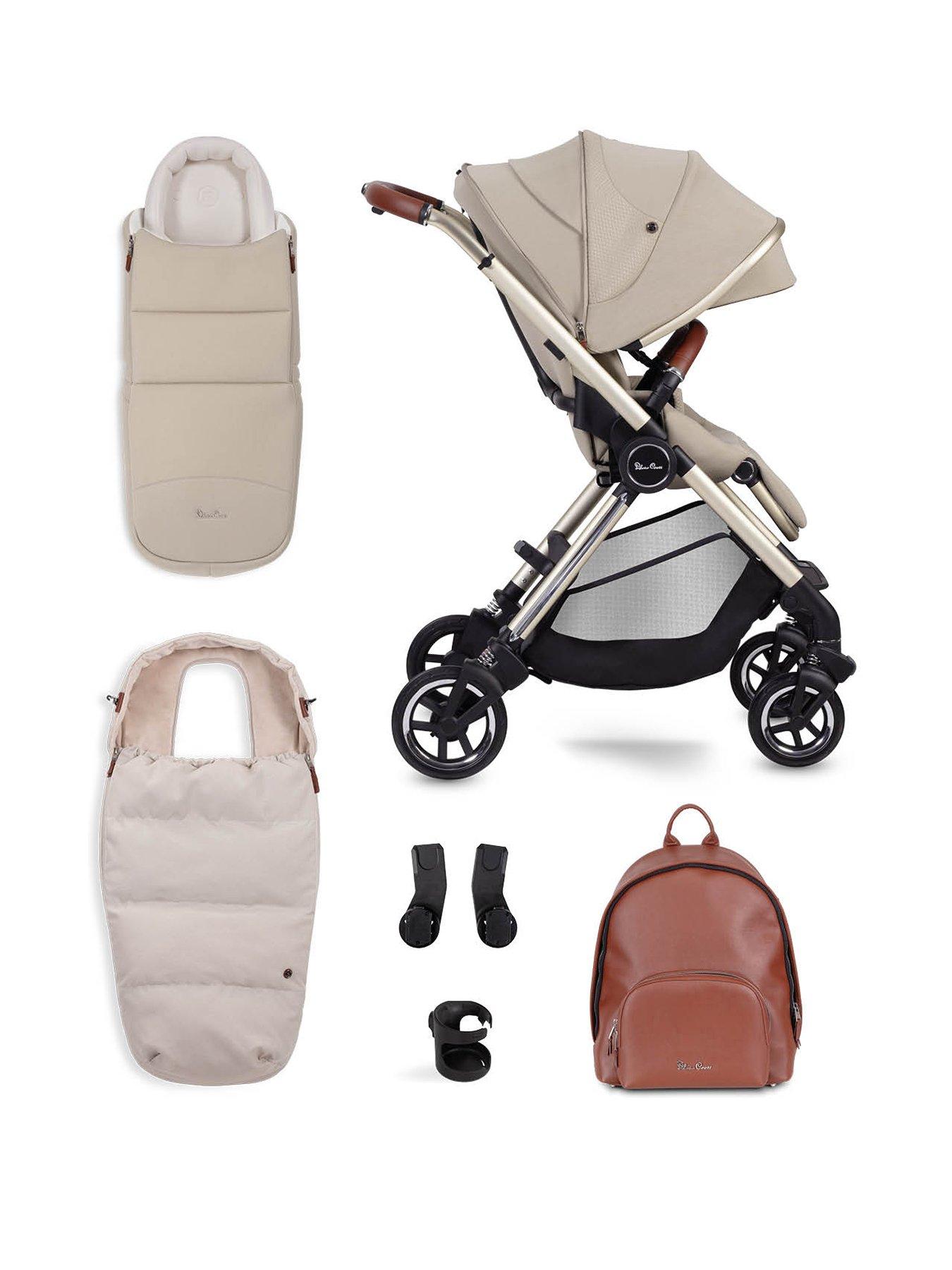 Silver Cross Dune Compact Pushchair, Newborn Pod, Cup Holder